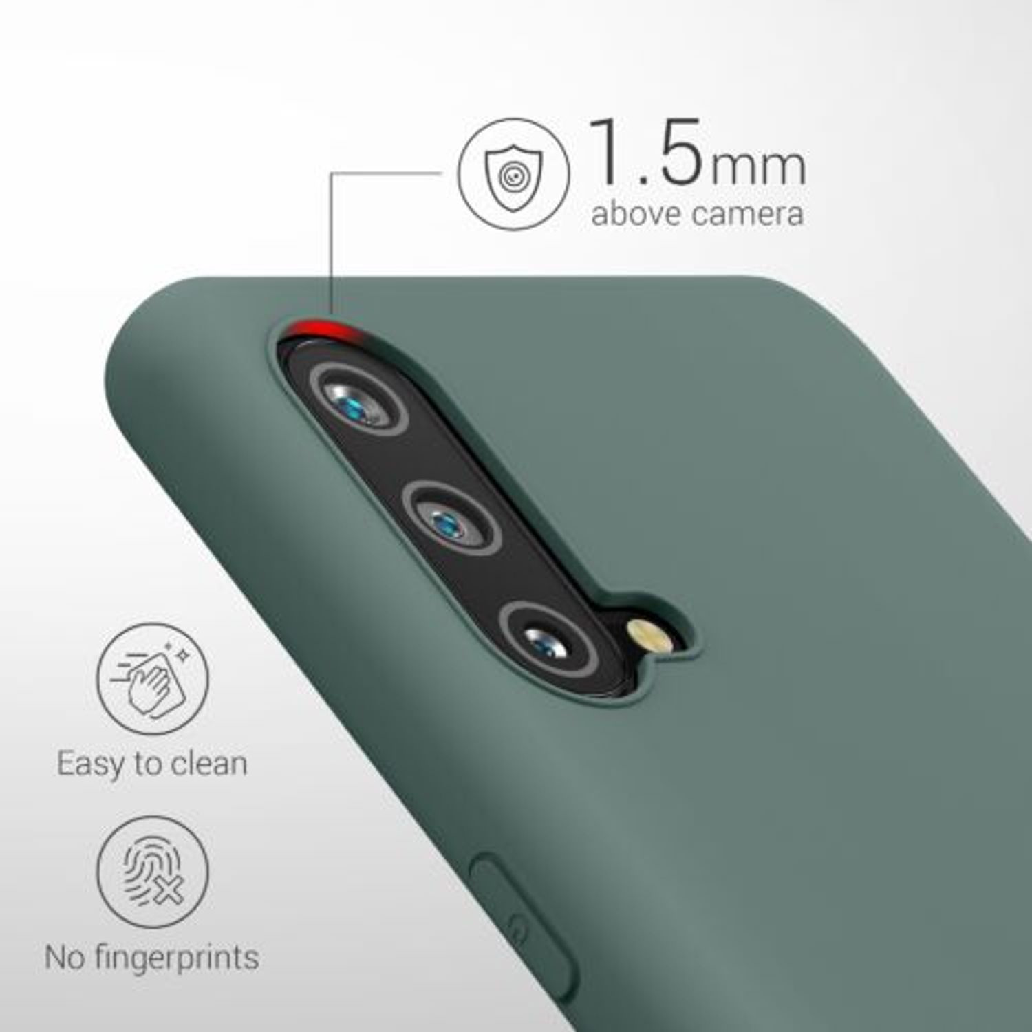 Husa pentru OnePlus Nord CE 5G, Silicon, Verde, 55614.166 fotografia produsului View 4 L