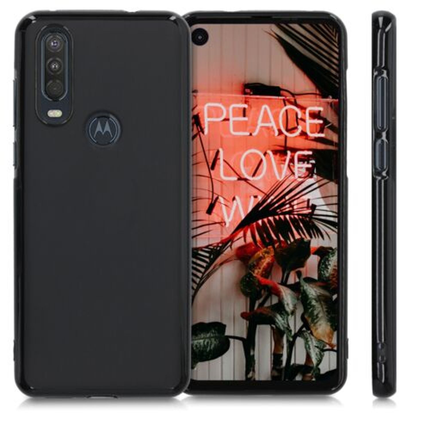 Husa pentru Motorola One Action, Silicon, Negru, 51158.47 fotografia produsului View 2 L