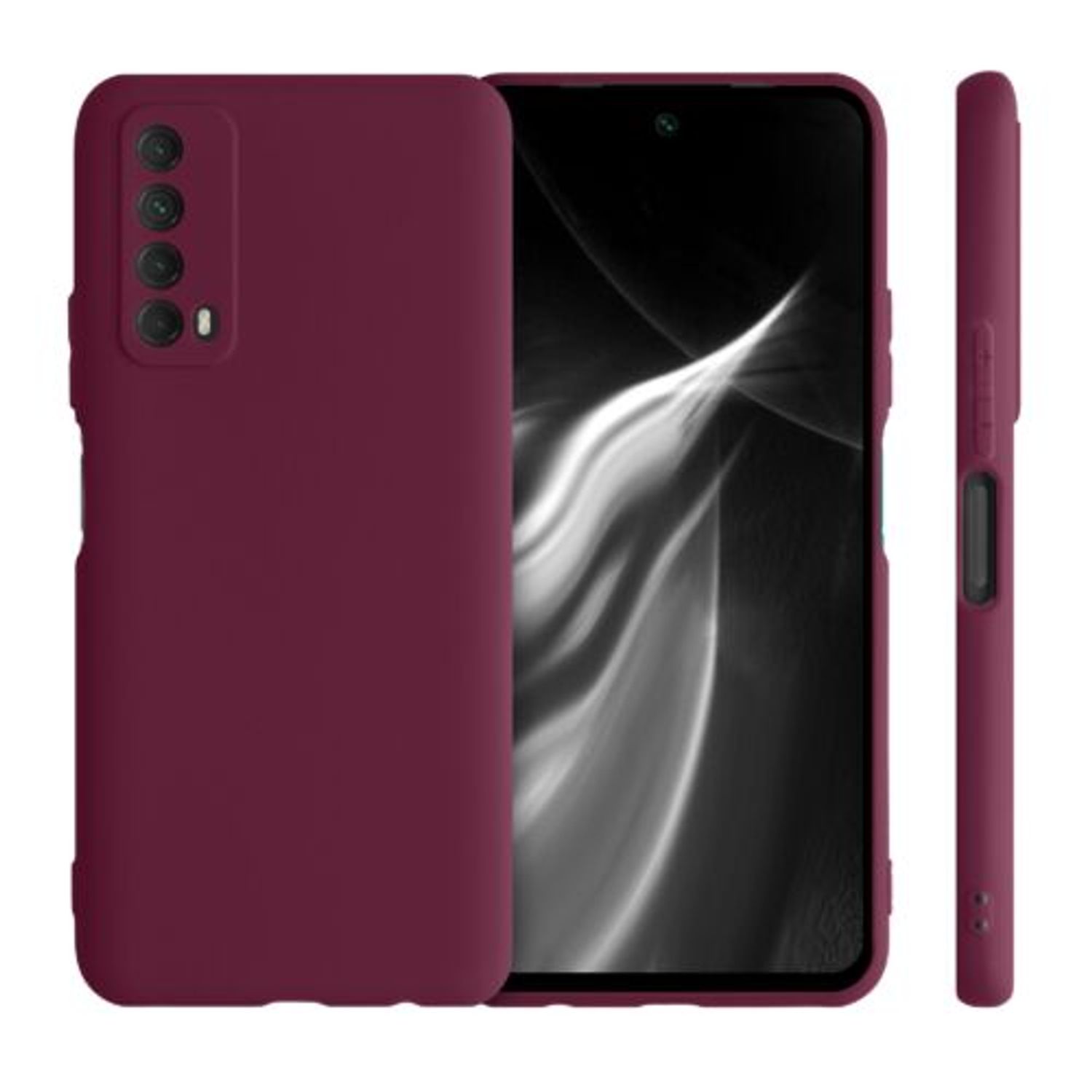 Husa pentru Huawei P Smart (2021), Silicon, Violet, 53674.187 fotografia produsului View 2 L