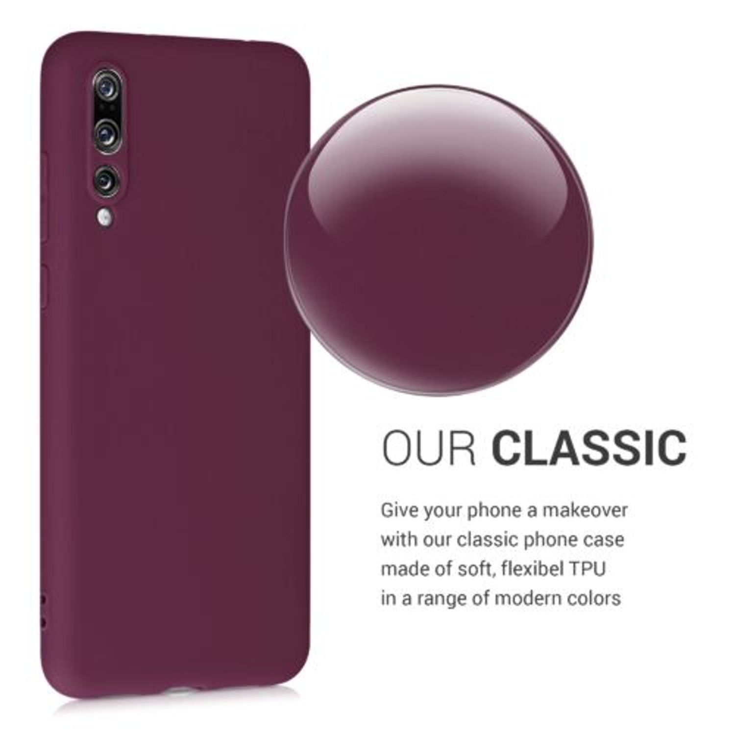 Husa pentru Huawei P20 Pro, Silicon, Violet, 44223.187 fotografia produsului View 4 L