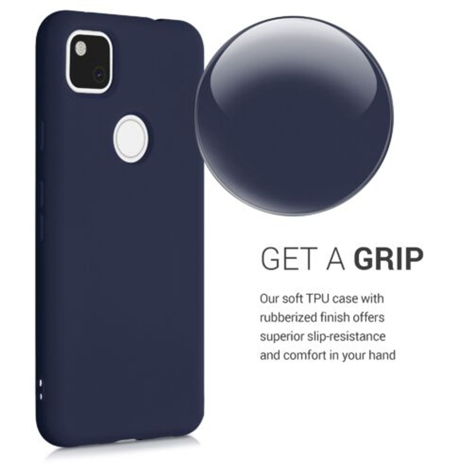 Husa pentru Google Pixel 4a, Silicon, Albastru, 52622.17 fotografia produsului View 5 L