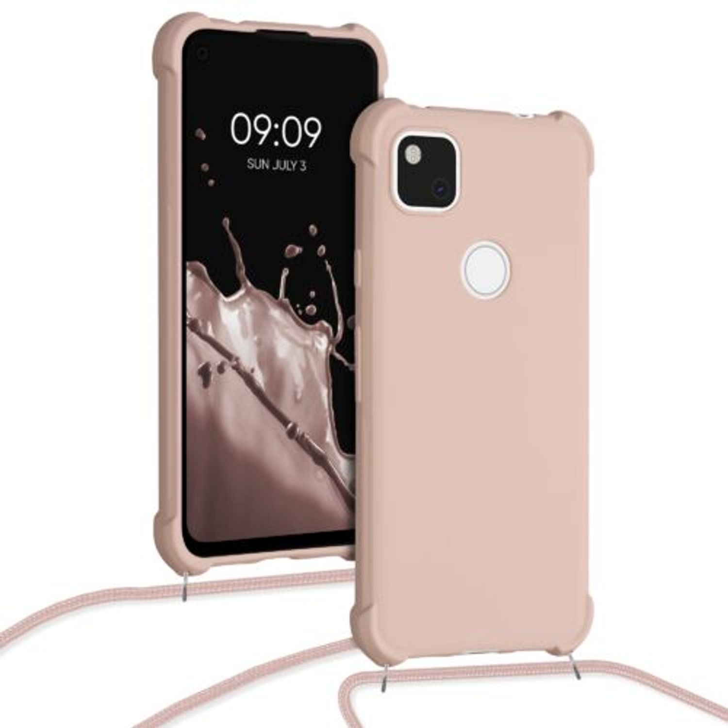 Husa pentru Google Pixel 4a, Silicon, Roz, 53842.154 fotografia produsului View 5 L
