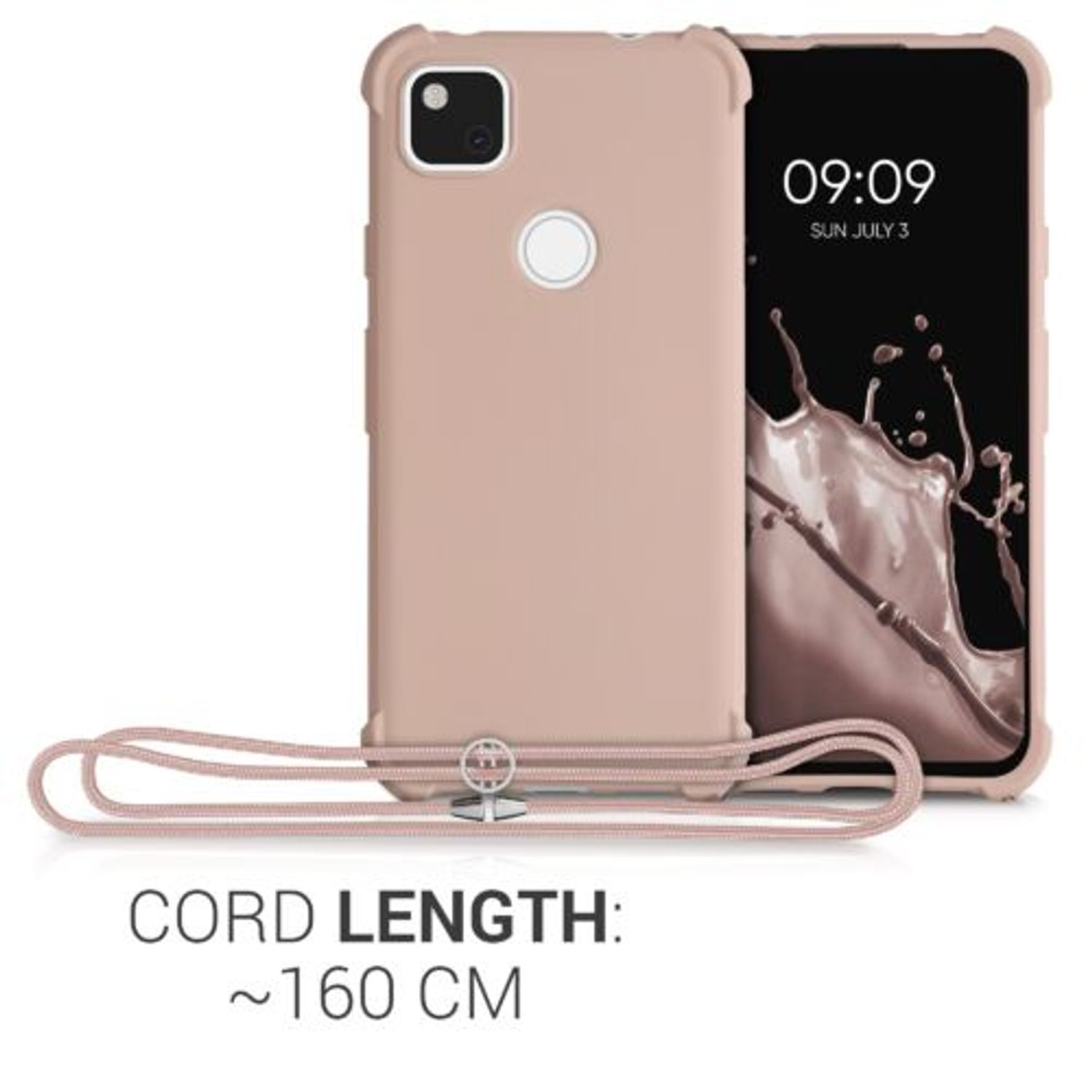 Husa pentru Google Pixel 4a, Silicon, Roz, 53842.154 fotografia produsului View 4 L