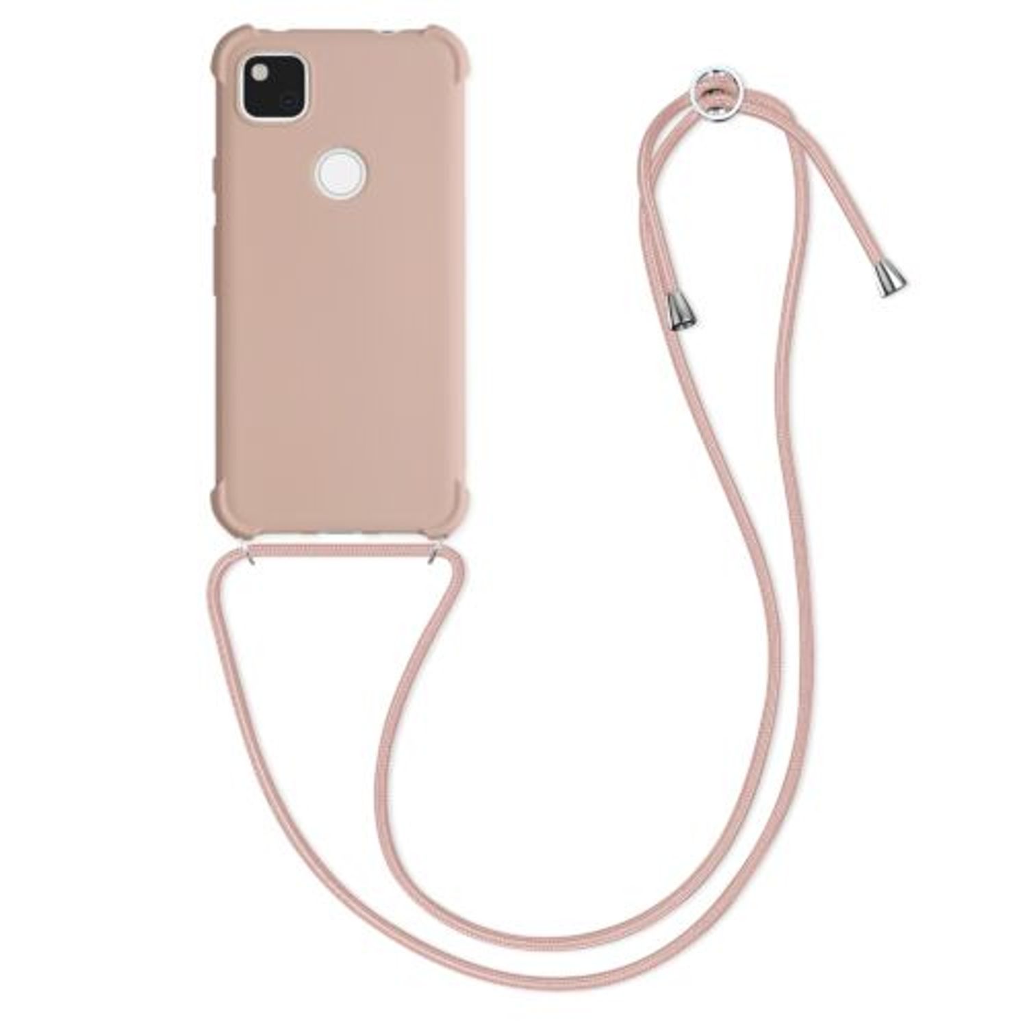 Husa pentru Google Pixel 4a, Silicon, Roz, 53842.154 fotografia produsului