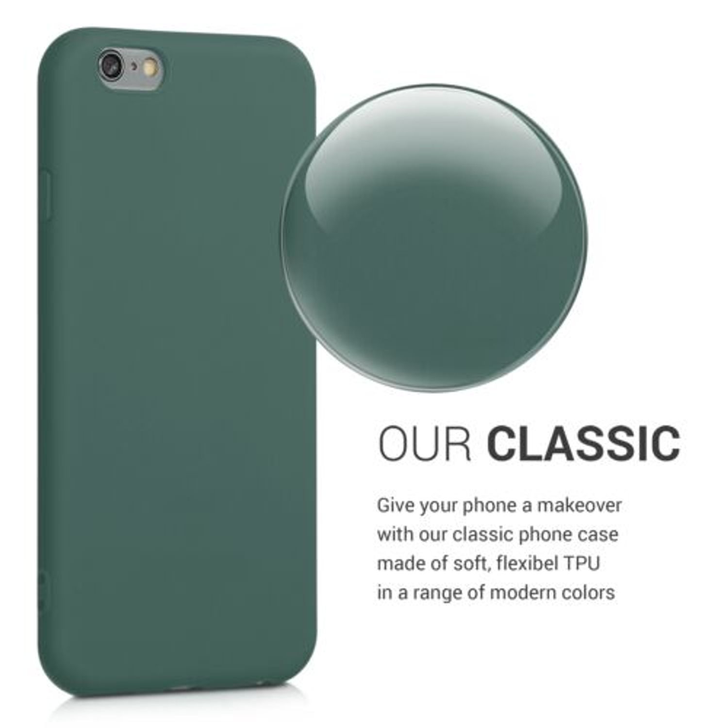 Husa pentru Apple iPhone 6/iPhone 6s, Silicon, Verde, 35176.171 fotografia produsului View 4 L