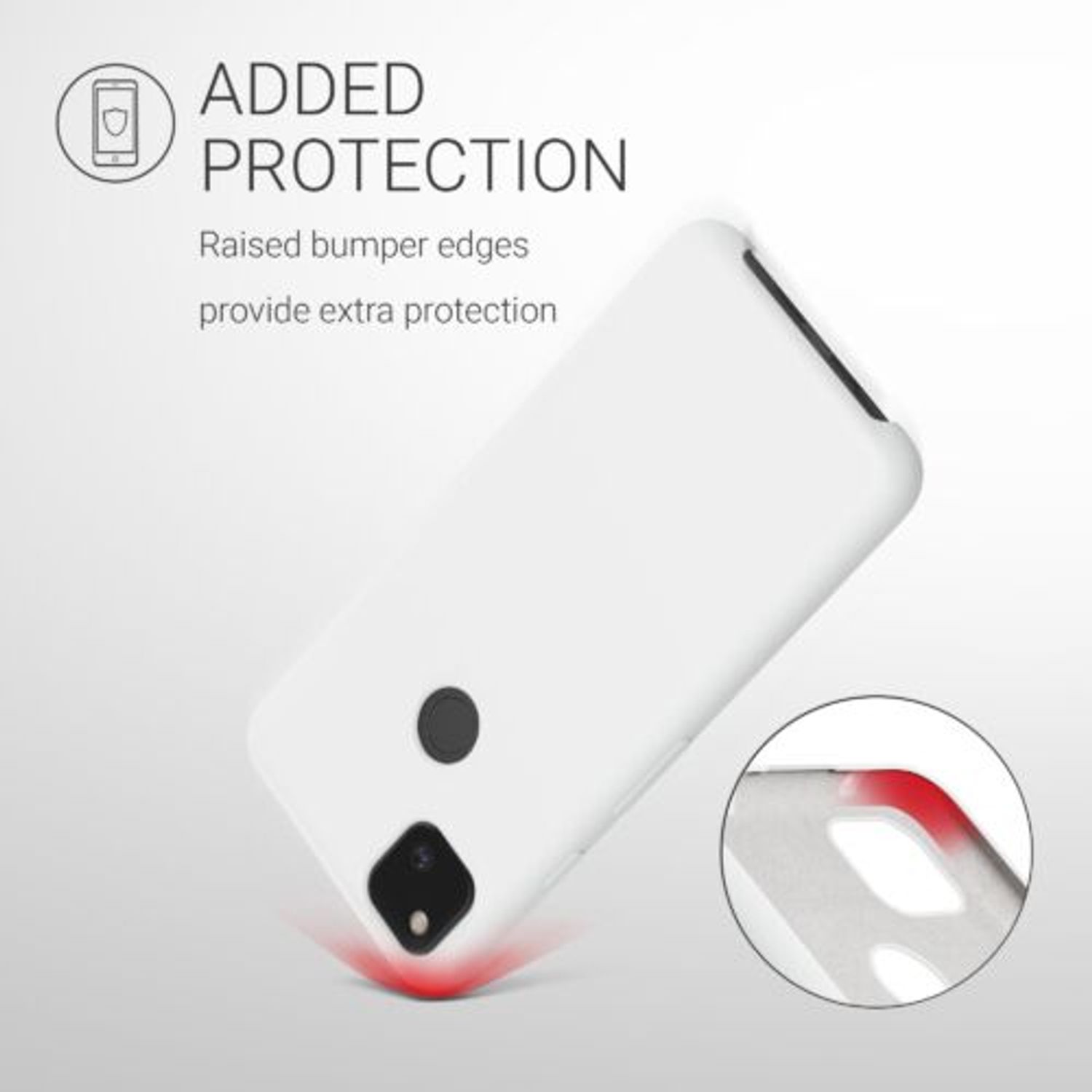 Husa pentru Google Pixel 4a, Silicon, Alb, 52549.02 fotografia produsului View 6 L