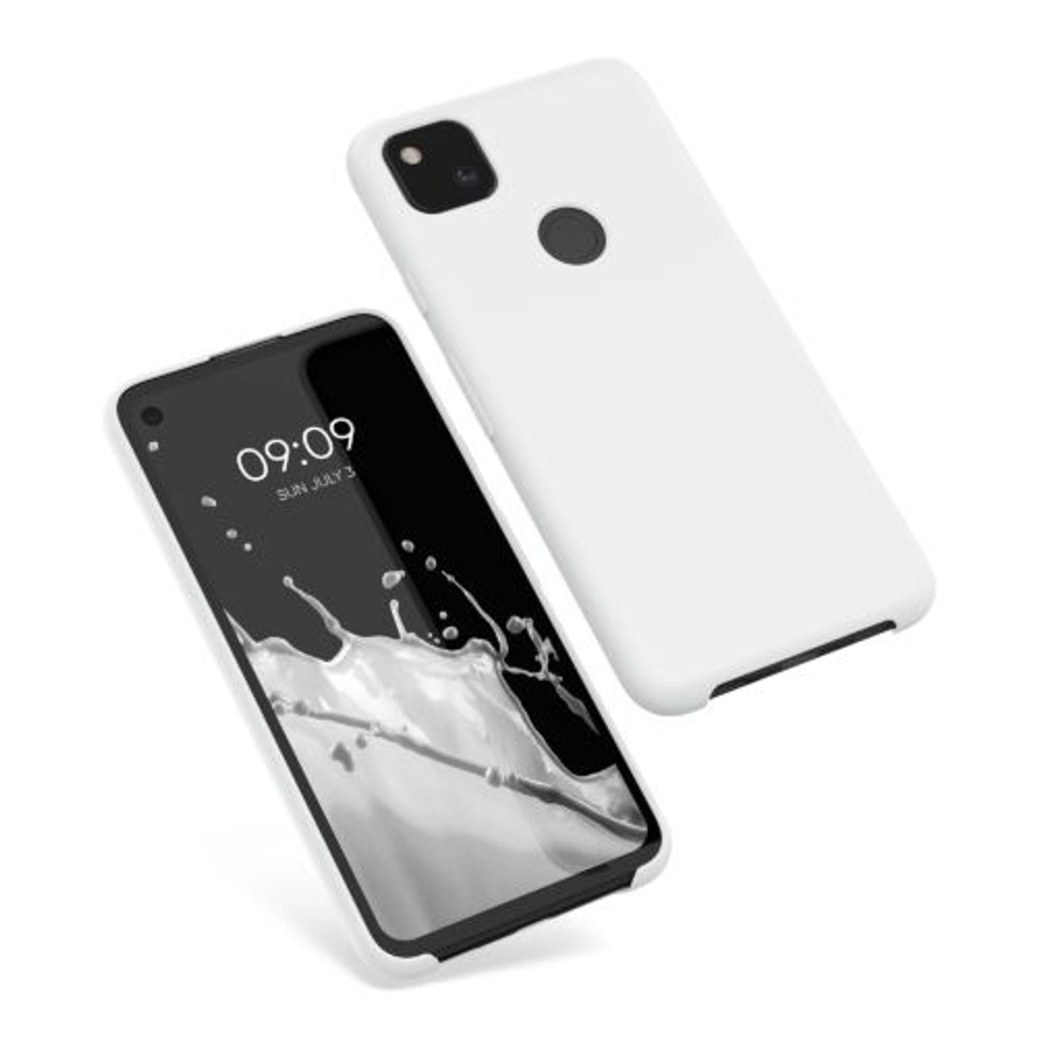 Husa pentru Google Pixel 4a, Silicon, Alb, 52549.02 fotografia produsului View 2 L