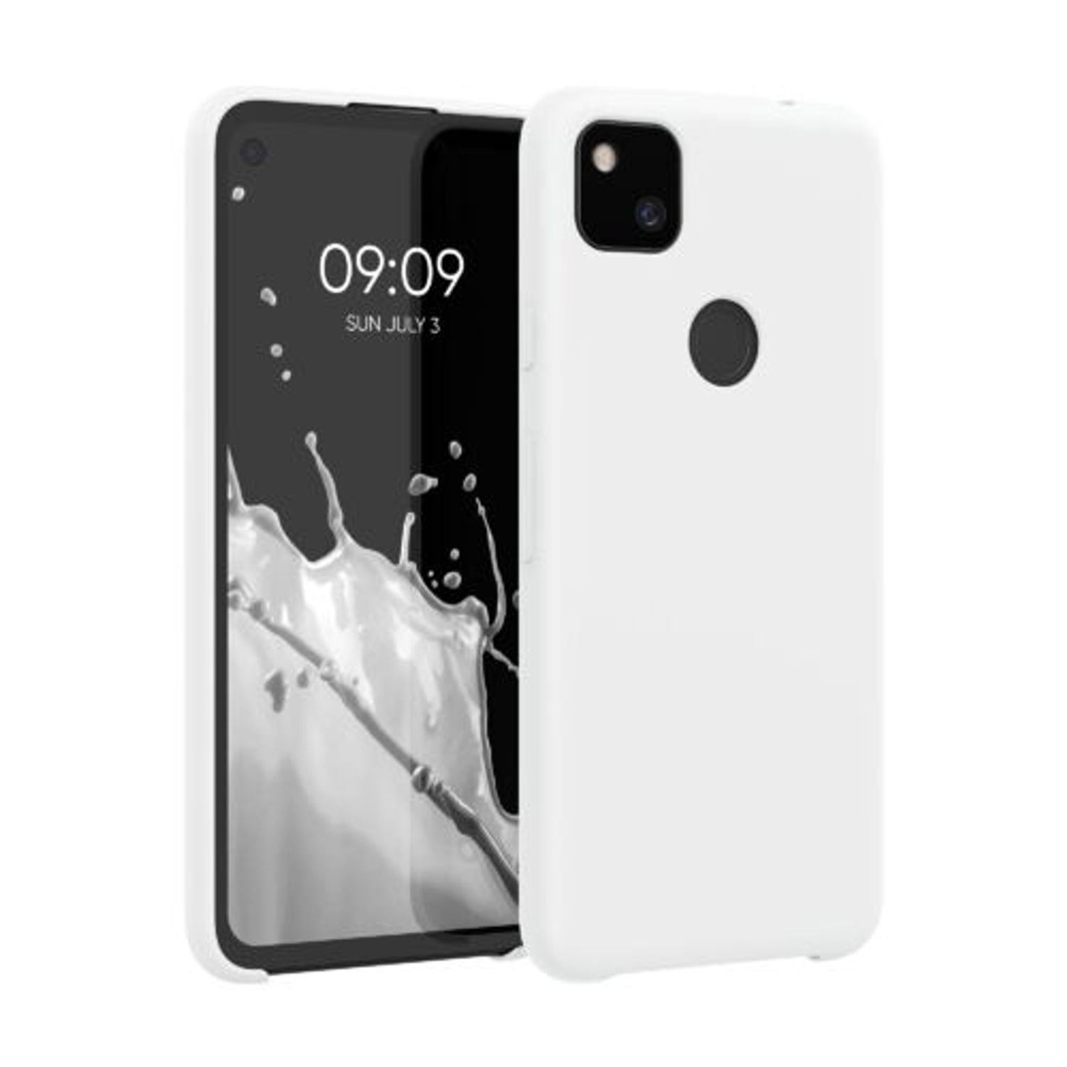 Husa pentru Google Pixel 4a, Silicon, Alb, 52549.02 fotografia produsului