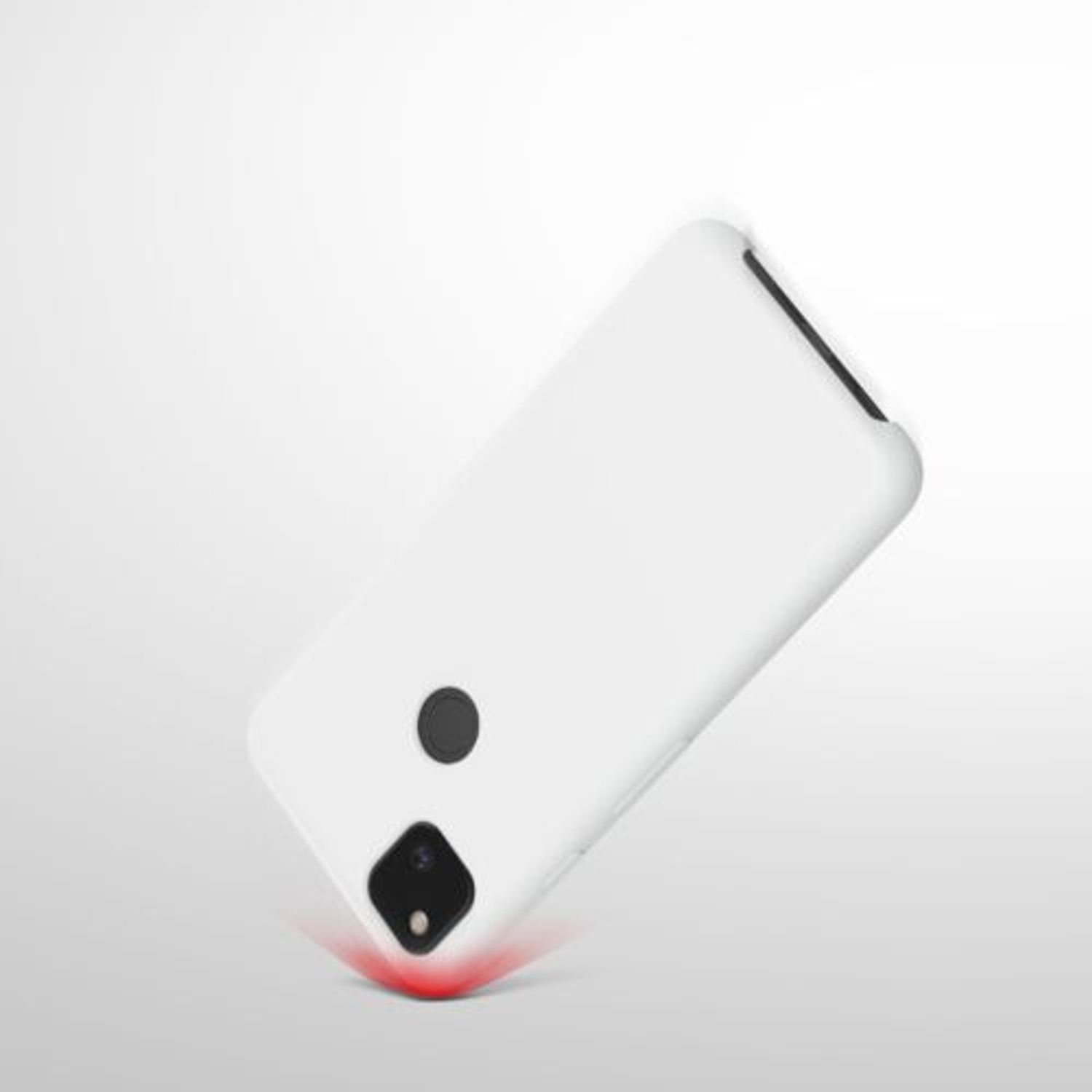 Husa pentru Google Pixel 4a, Silicon, Alb, 52549.02 fotografia produsului View 8 L