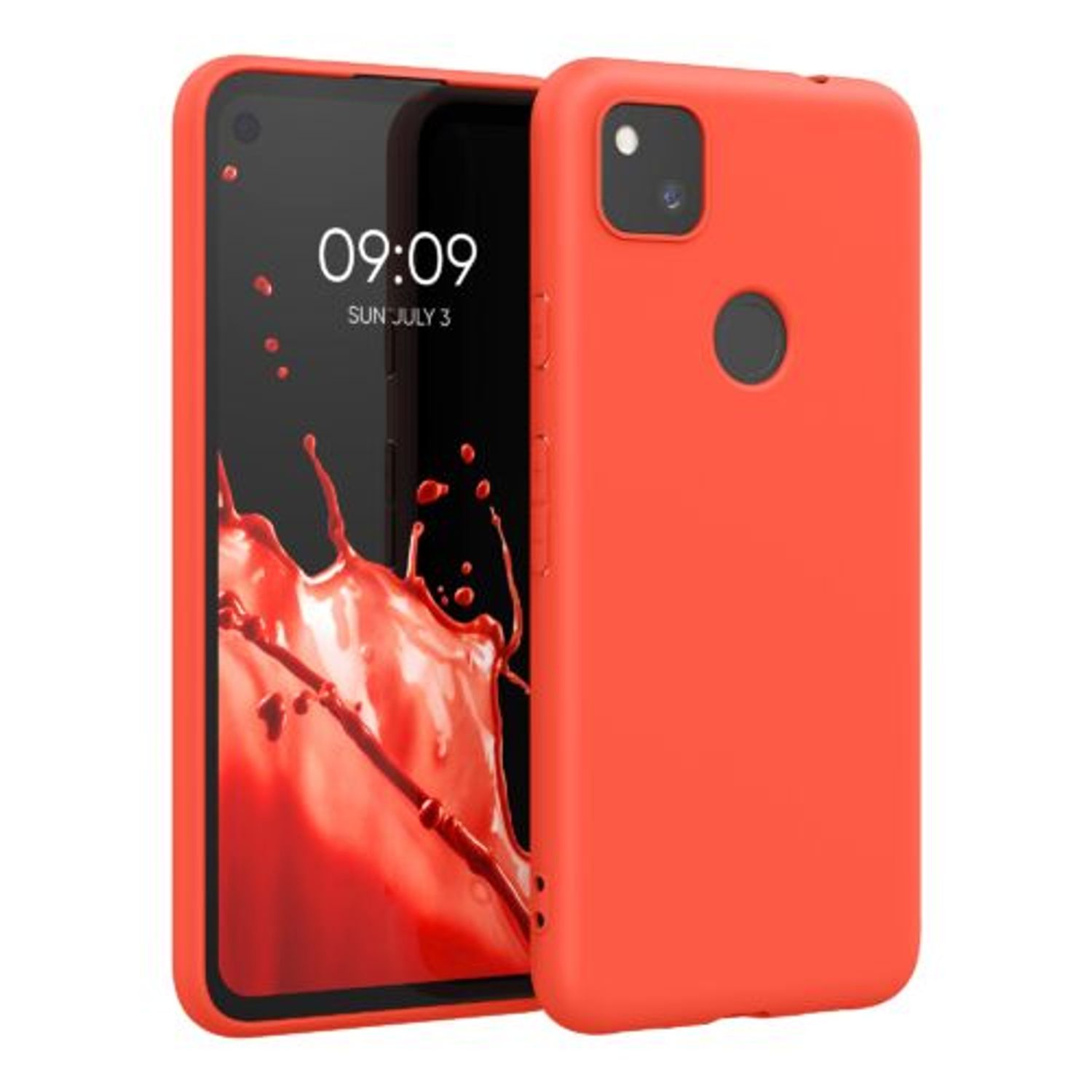 Husa pentru Google Pixel 4a, Silicon, Rosu, 52357.218 fotografia produsului