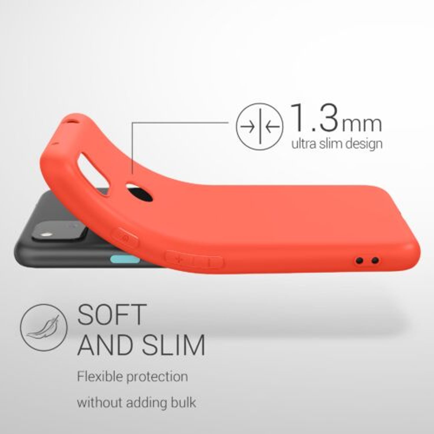 Husa pentru Google Pixel 4a, Silicon, Rosu, 52357.218 fotografia produsului View 3 L