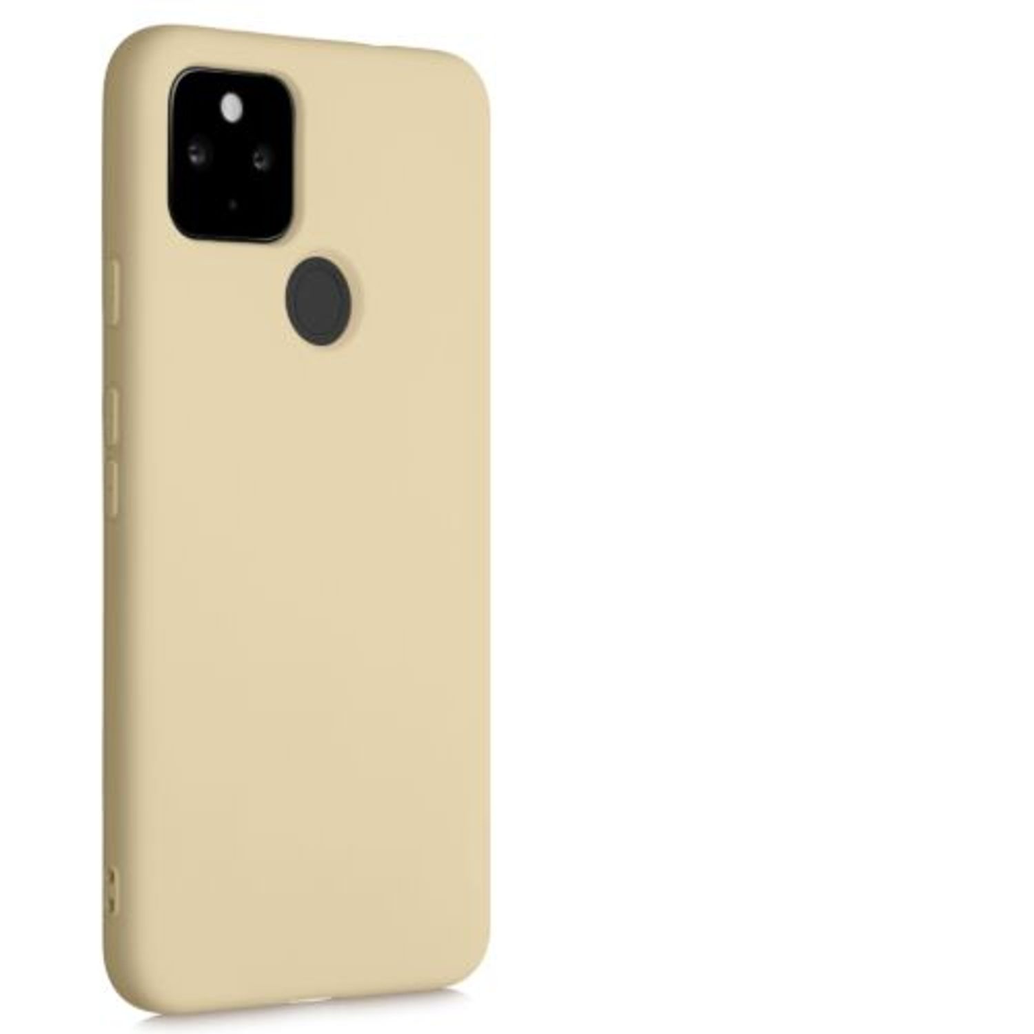 Husa pentru Google Pixel 4a 5G, Silicon, Crem, 53779.154 fotografia produsului View 9 L