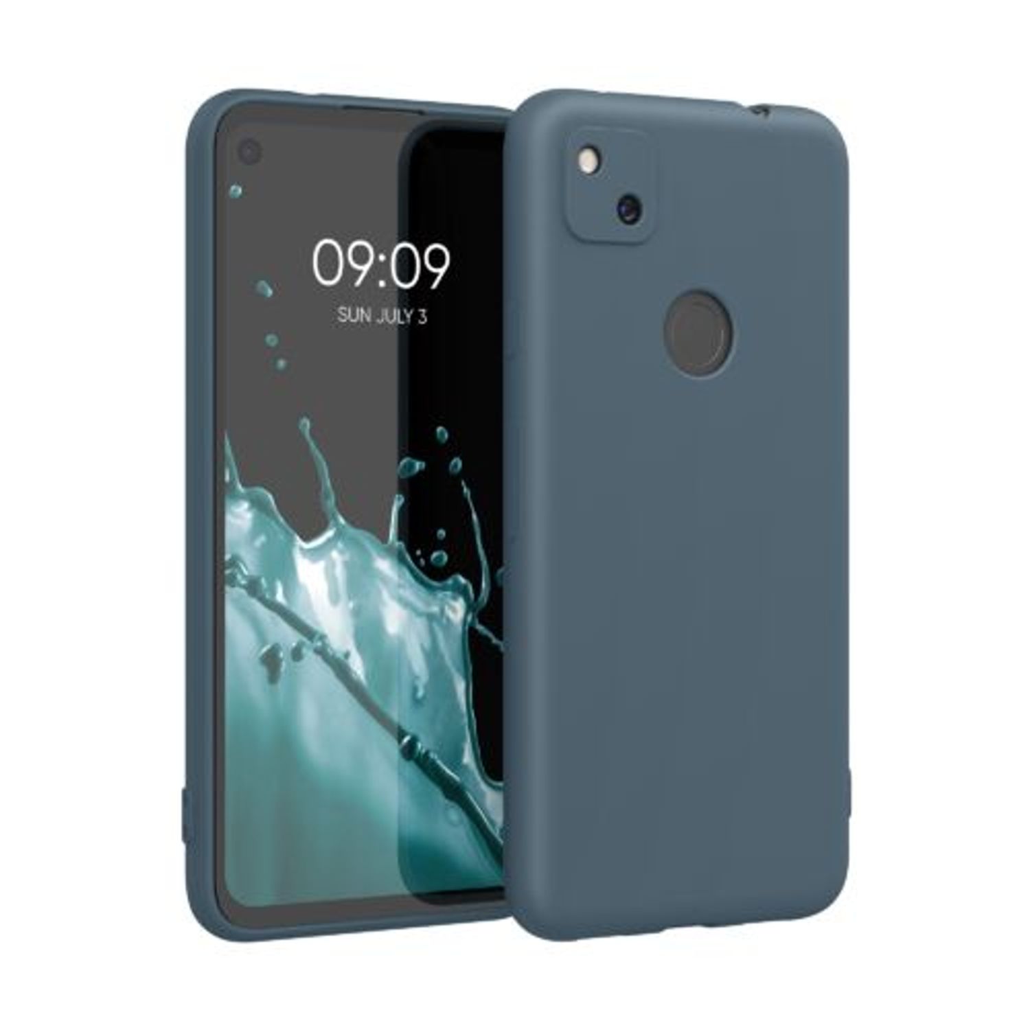 Husa pentru Google Pixel 4a, Silicon, Albastru, 52357.202 fotografia produsului