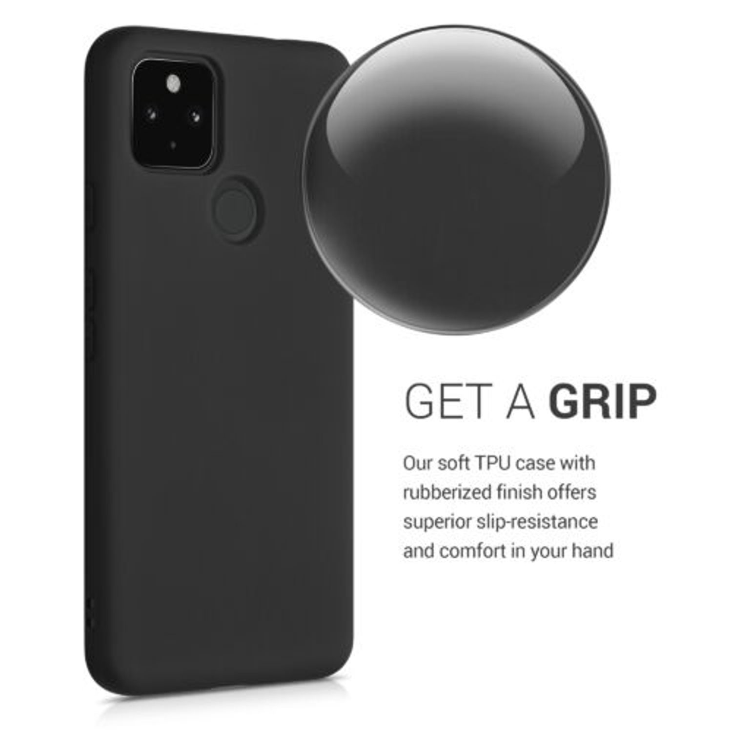Husa pentru Google Pixel 4a 5G, Silicon, Negru, 53779.47 fotografia produsului View 5 L