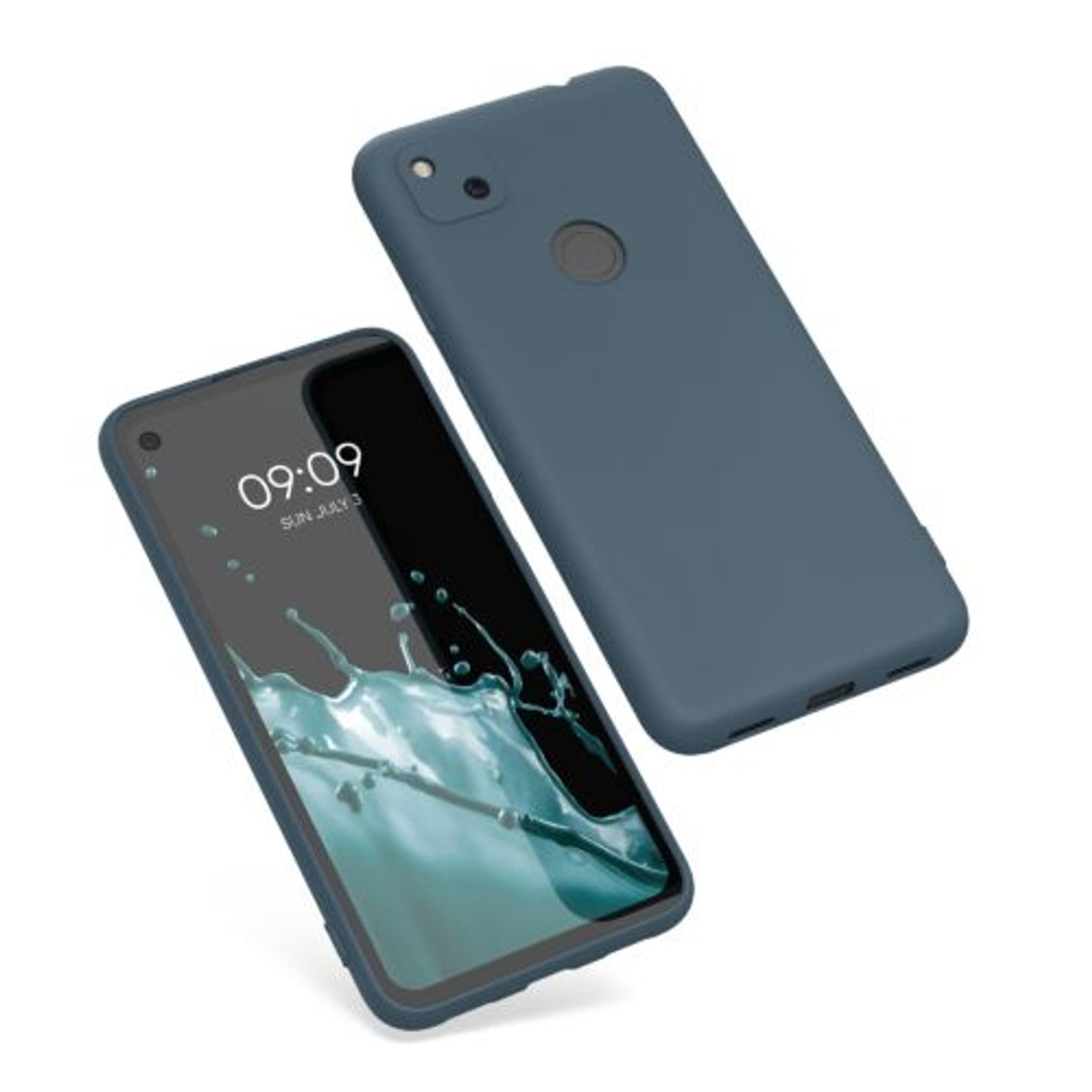 Husa pentru Google Pixel 4a, Silicon, Albastru, 52357.202 fotografia produsului View 2 L