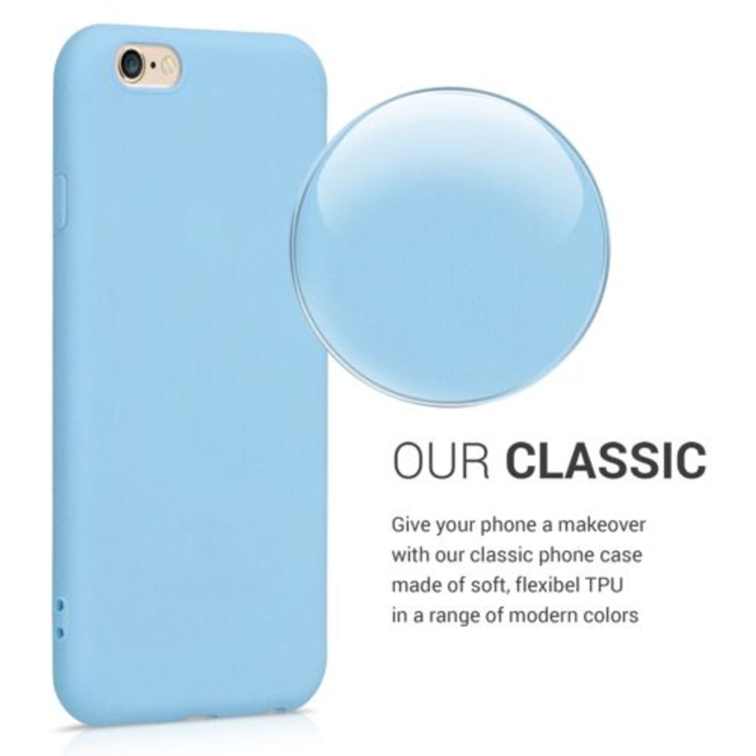 Husa pentru Apple iPhone 6/iPhone 6s, Silicon, Albastru, 35176.161 fotografia produsului View 4 L