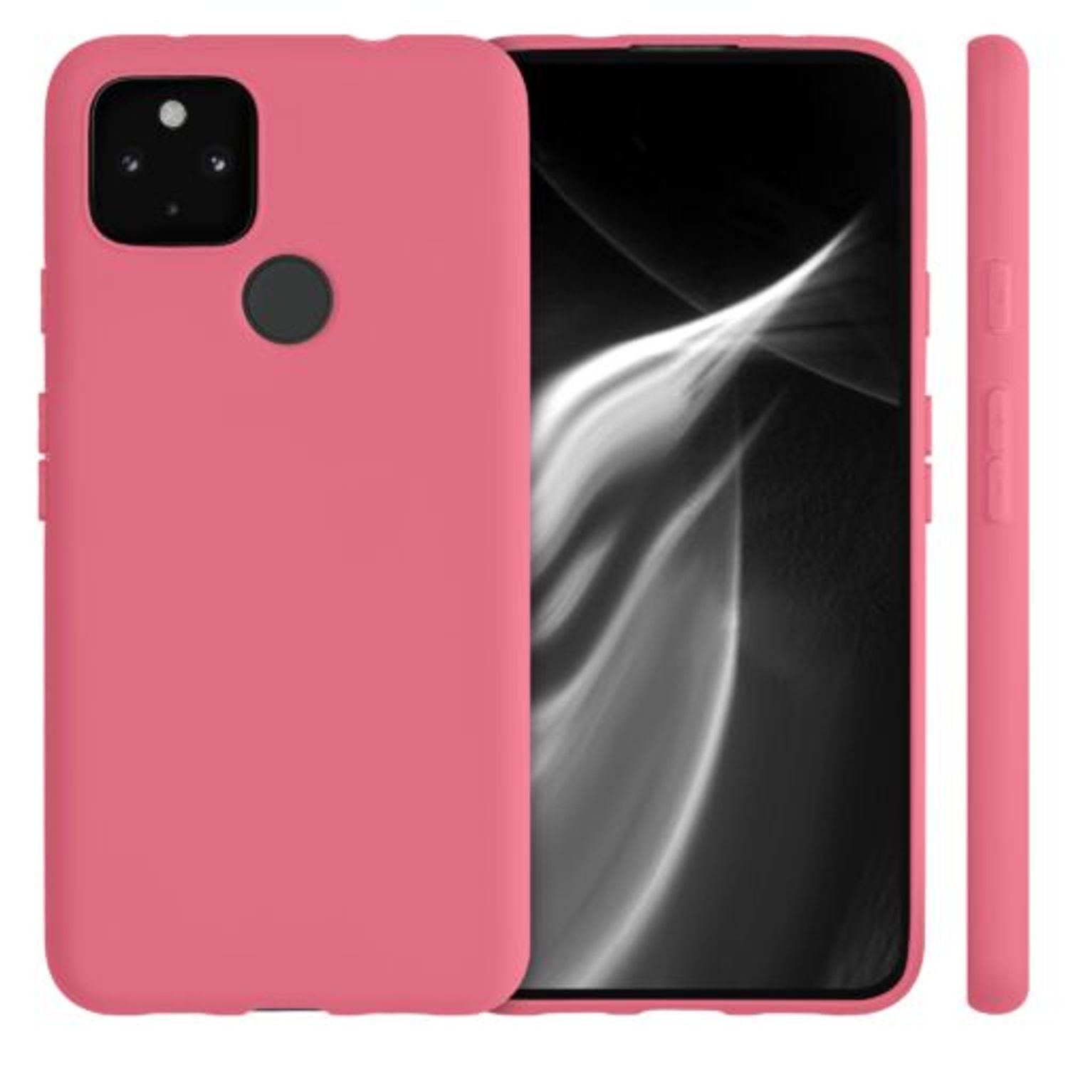 Husa pentru Google Pixel 4a 5G, Silicon, Roz, 51727.219 fotografia produsului View 2 L