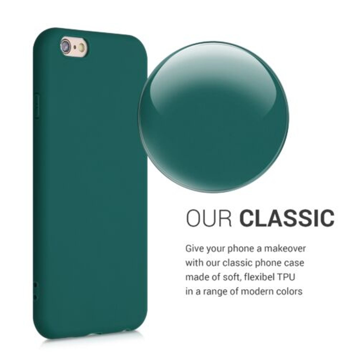 Husa pentru Apple iPhone 6/iPhone 6s, Silicon, Verde, 35176.184 fotografia produsului View 4 L