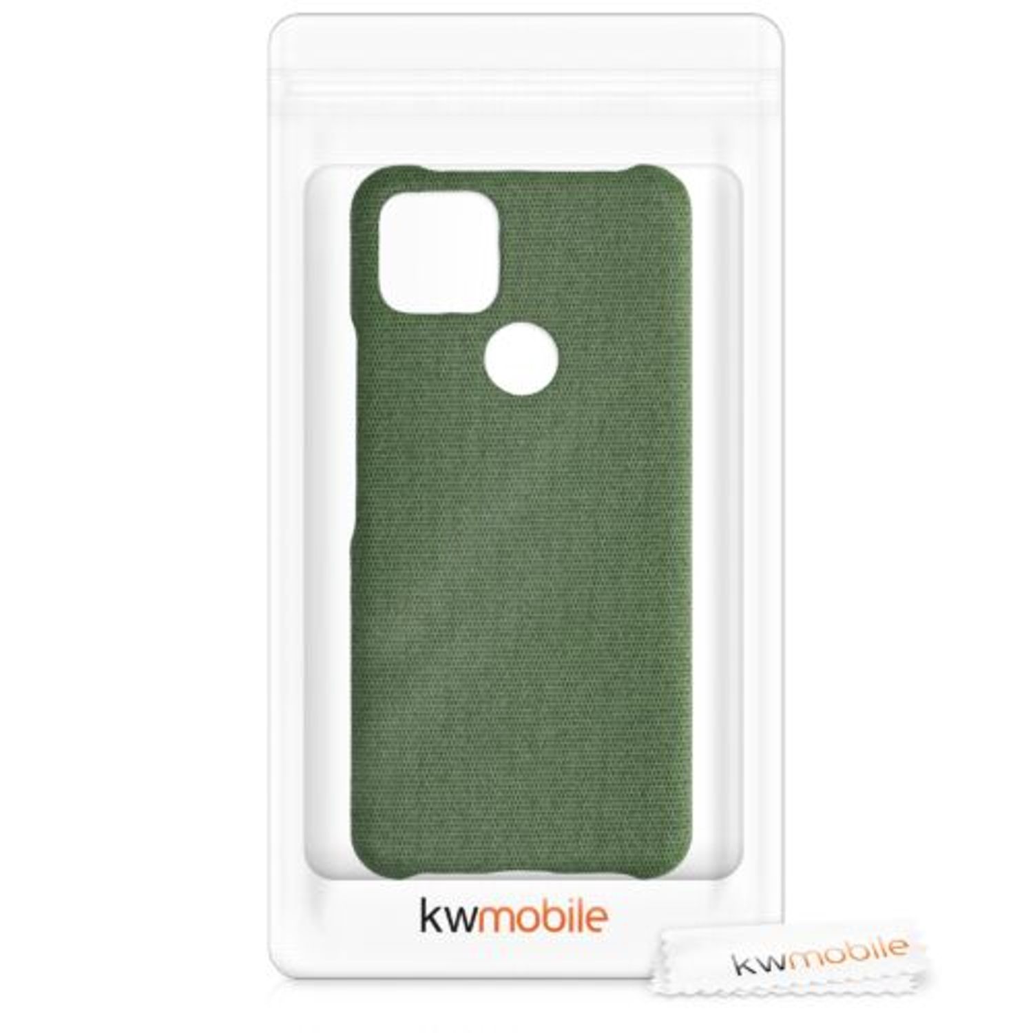 Husa pentru Google Pixel 5a, Textil, Verde, 54994.07 fotografia produsului View 7 L