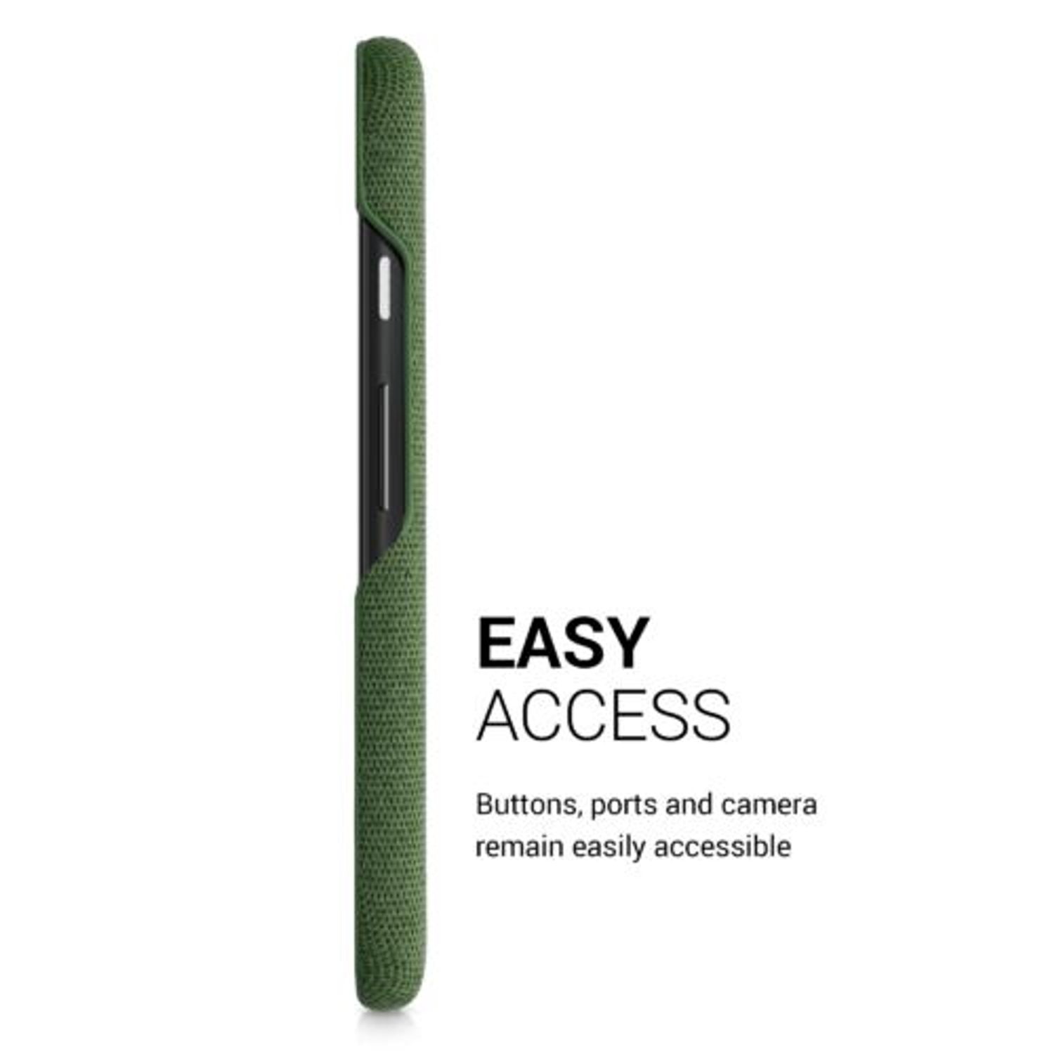 Husa pentru Google Pixel 5a, Textil, Verde, 54994.07 fotografia produsului View 5 L