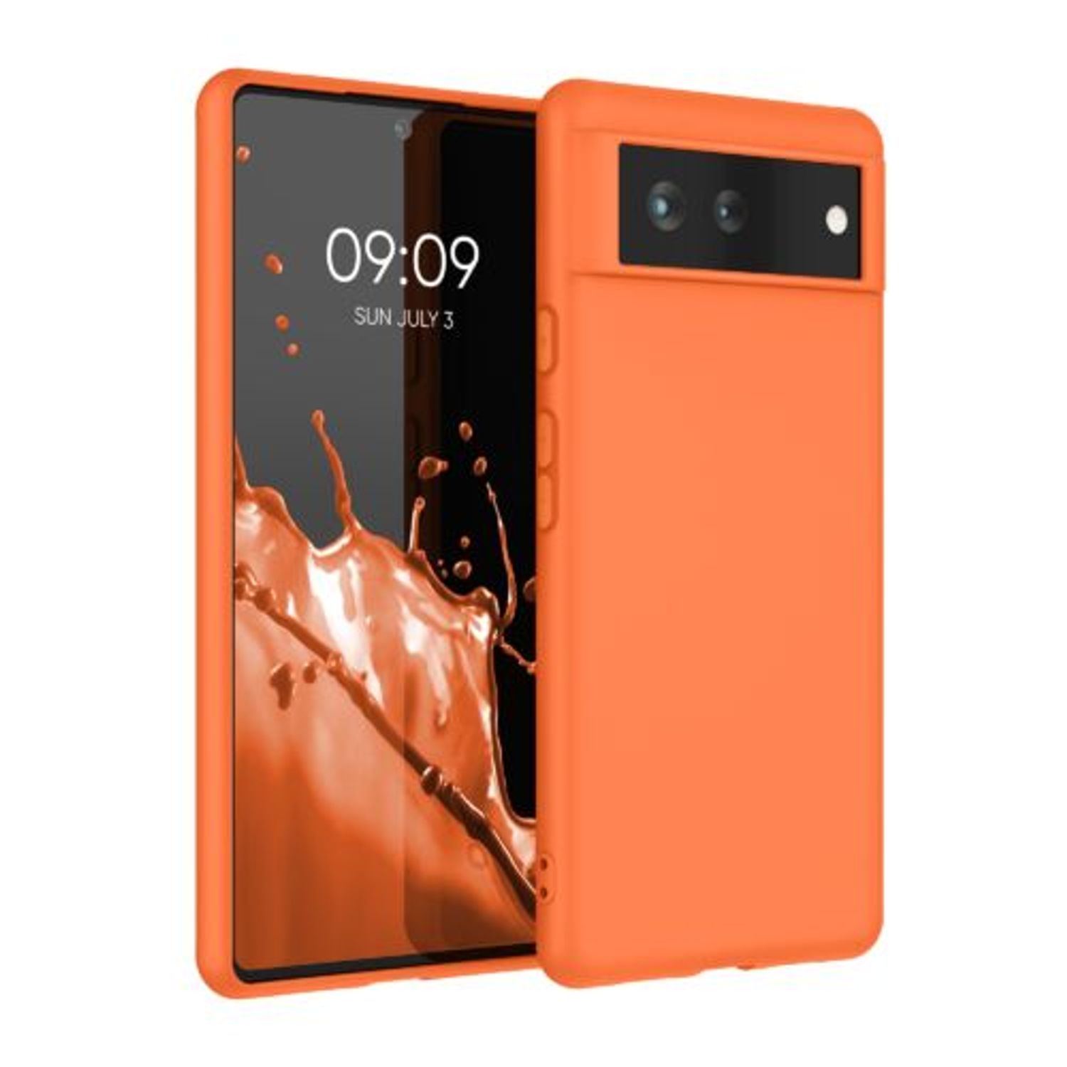Husa pentru Google Pixel 6, Silicon, Portocaliu, 55434.150 fotografia produsului