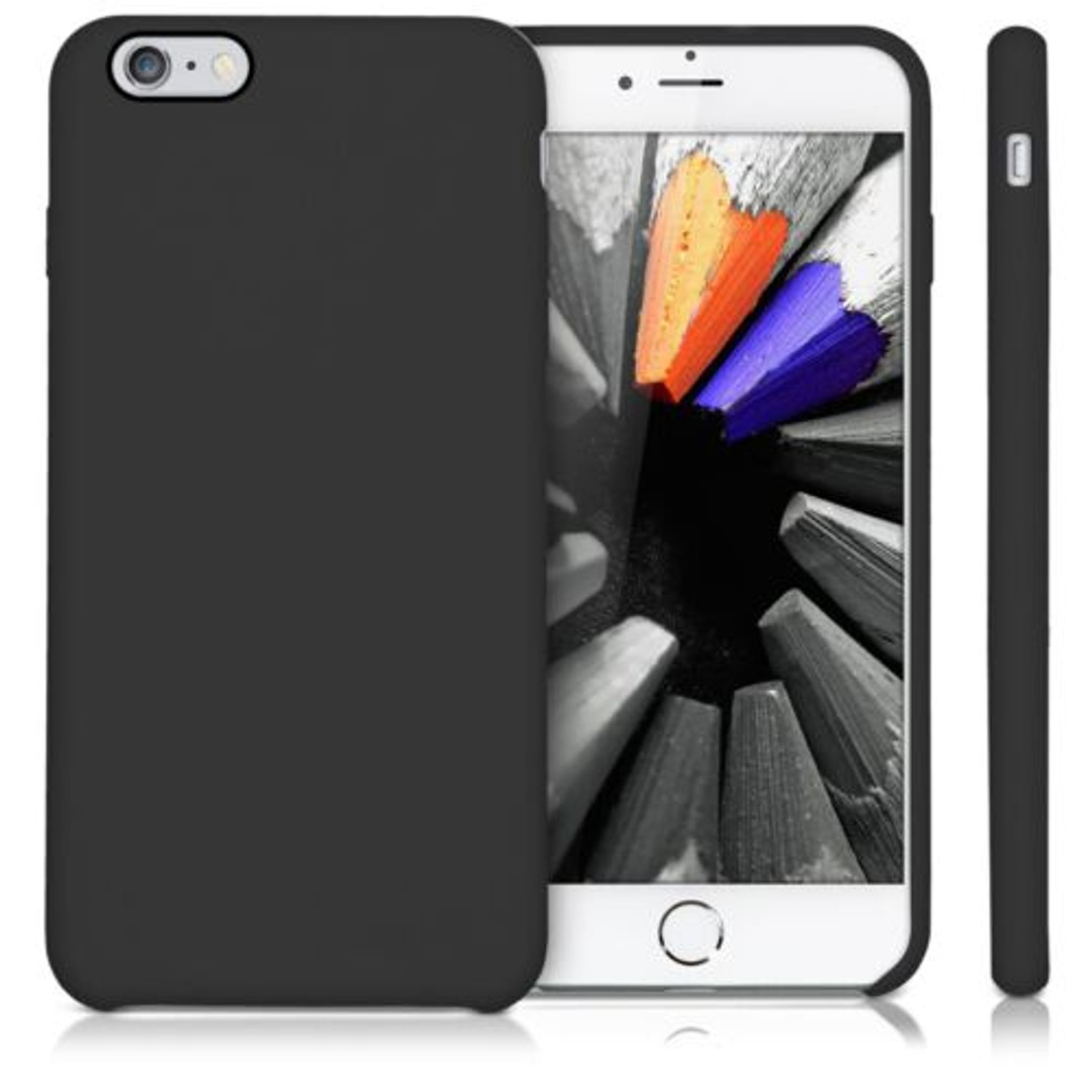 Husa pentru Apple iPhone 6 Plus/iPhone 6s Plus, Silicon, Negru, 40841.01 fotografia produsului View 5 L
