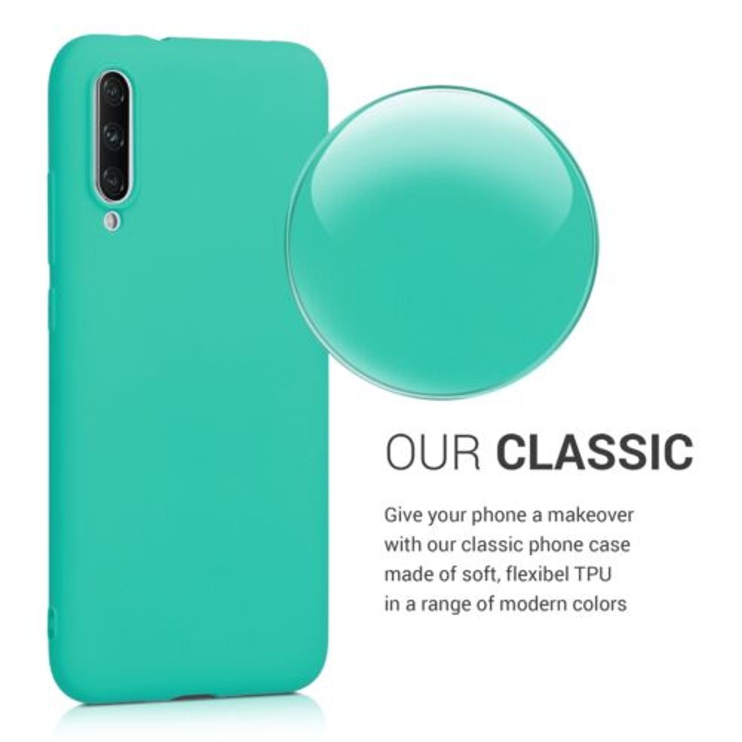 Husa pentru Xiaomi Mi A3/Mi CC9e, Silicon, Verde, 49675.126 fotografia produsului View 4 L