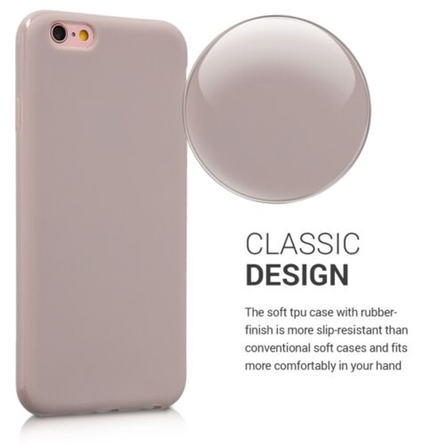 Husa pentru Apple iPhone 6/iPhone 6s, Silicon, Crem, 35176.96 fotografia produsului View 13 L