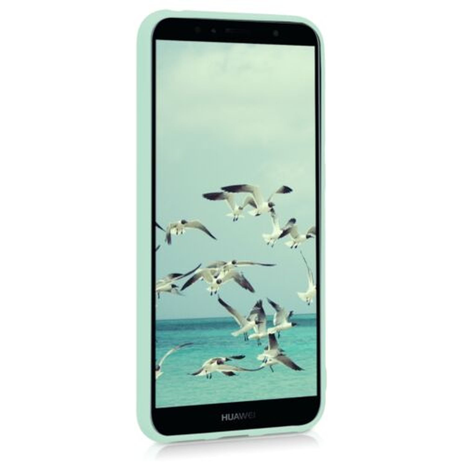 Husa pentru Huawei Y6 (2018), Silicon, Verde, 44878.50 fotografia produsului View 3 L