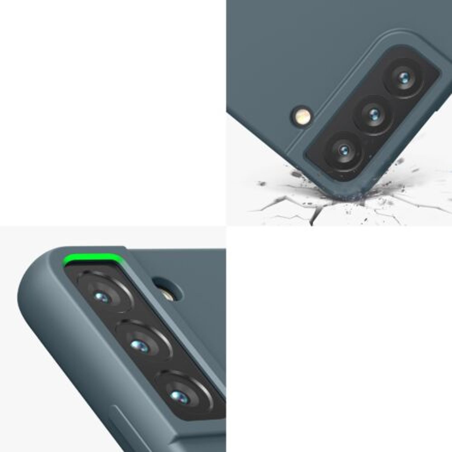 Husa pentru Samsung Galaxy S22, Silicon, Verde, 56756.202, Kwmobile fotografia produsului View 9 L