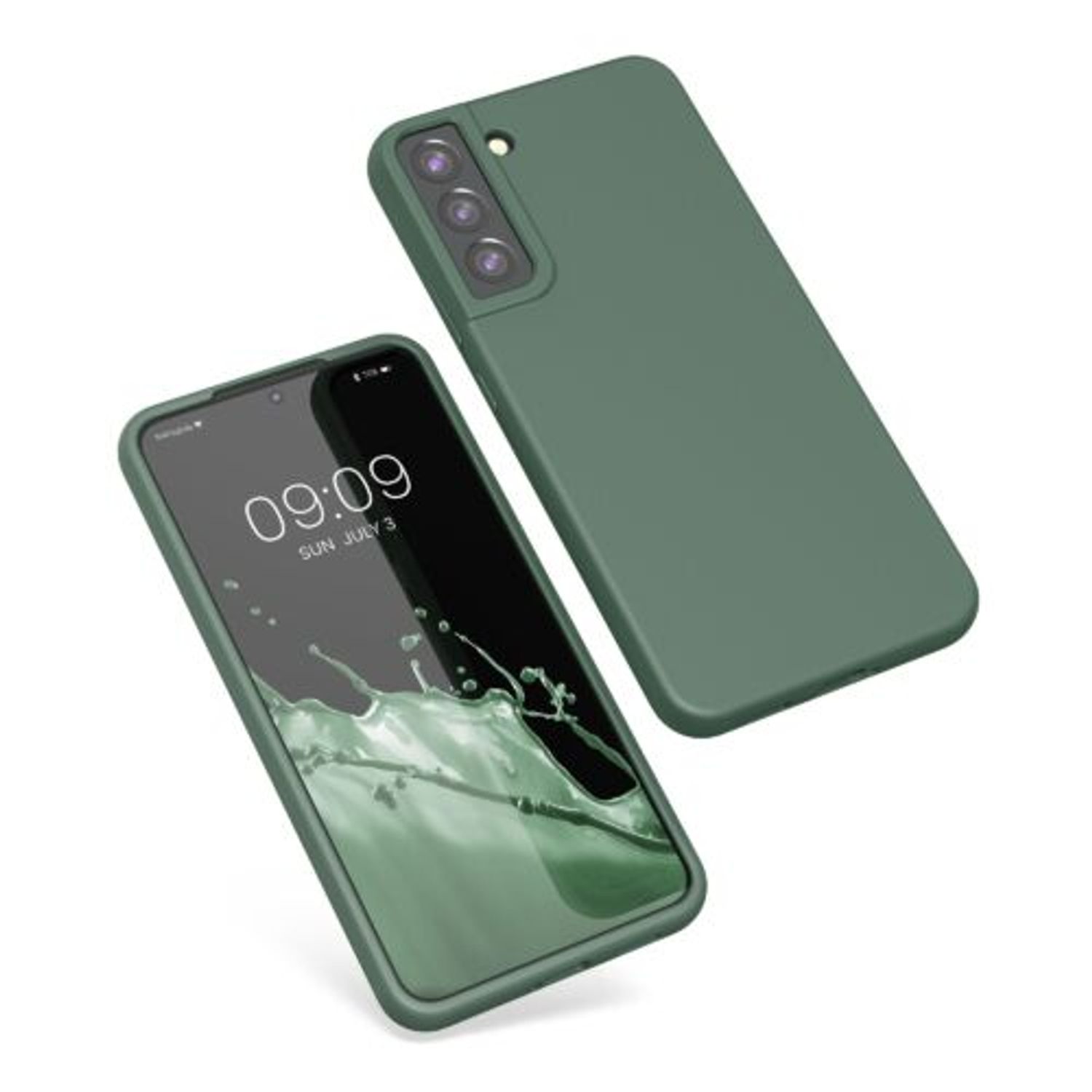 Husa pentru Samsung Galaxy S22 Plus, Silicon, Verde, 56761.166, Kwmobile fotografia produsului View 2 L