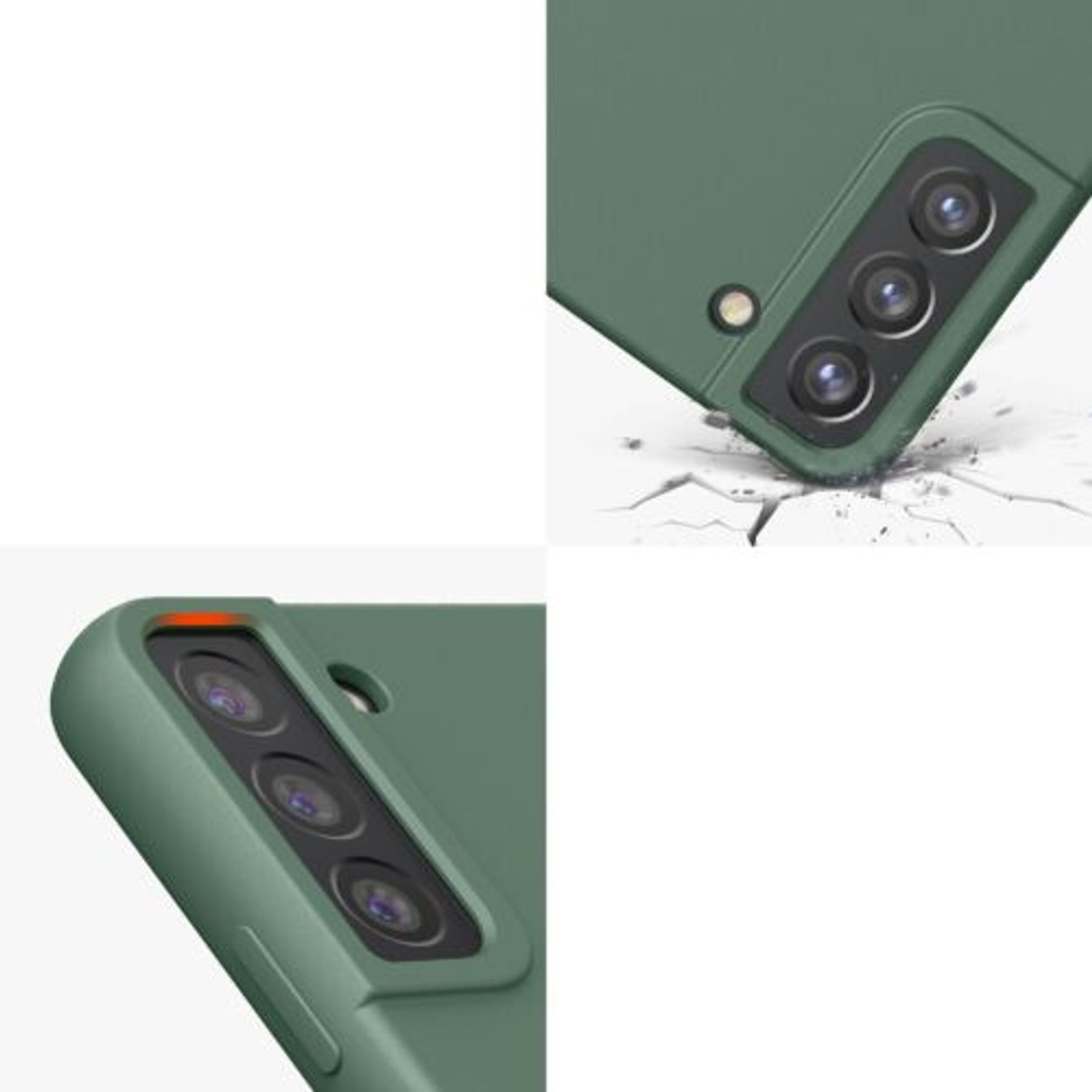 Husa pentru Samsung Galaxy S22 Plus, Silicon, Verde, 56761.166, Kwmobile fotografia produsului View 9 L