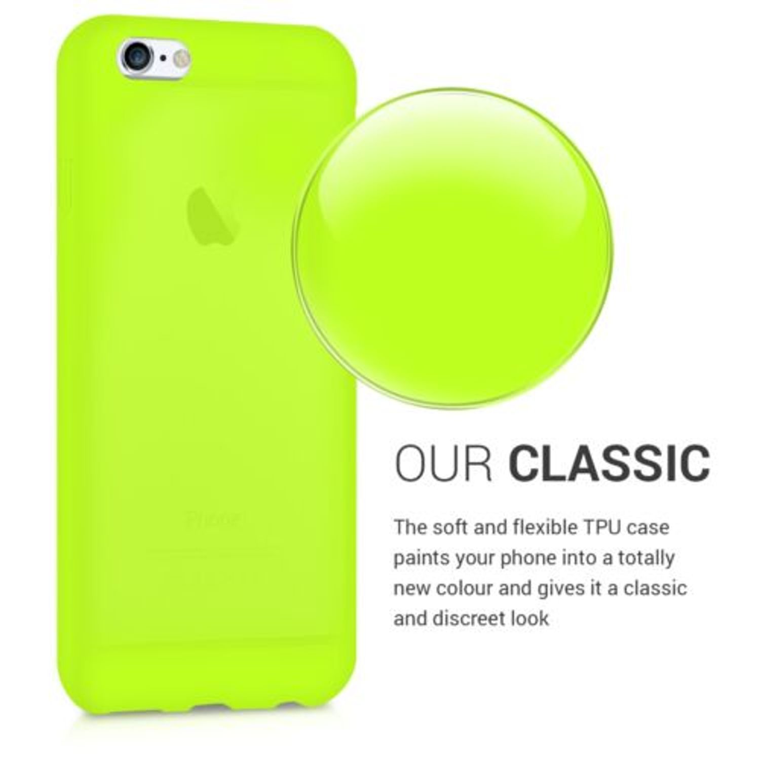 Husa pentru Apple iPhone 6/iPhone 6s, Silicon, Galben, 43410.75 fotografia produsului View 3 L