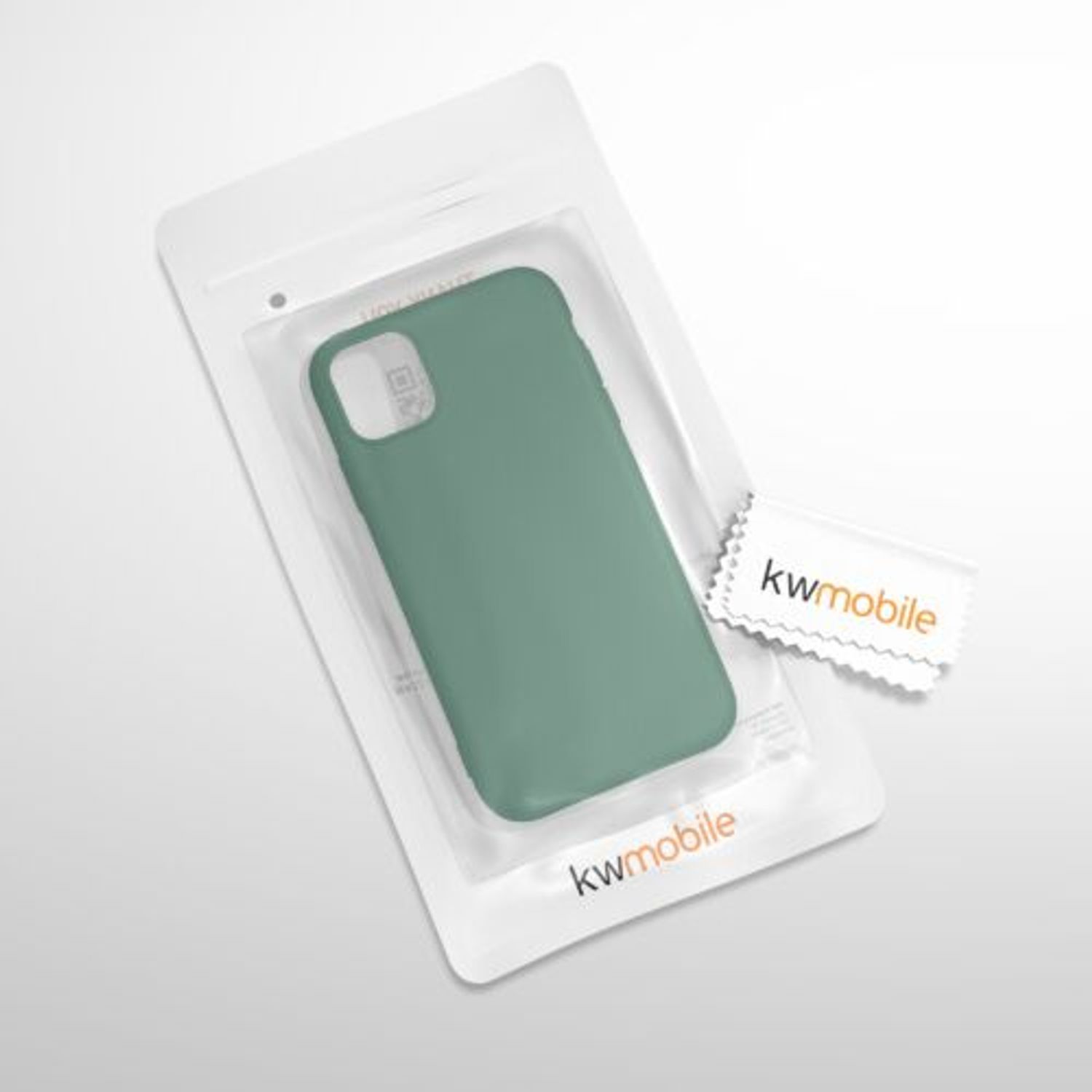 Husa pentru Apple iPhone 11, Silicon, Verde, 49787.166, Kwmobile fotografia produsului View 7 L