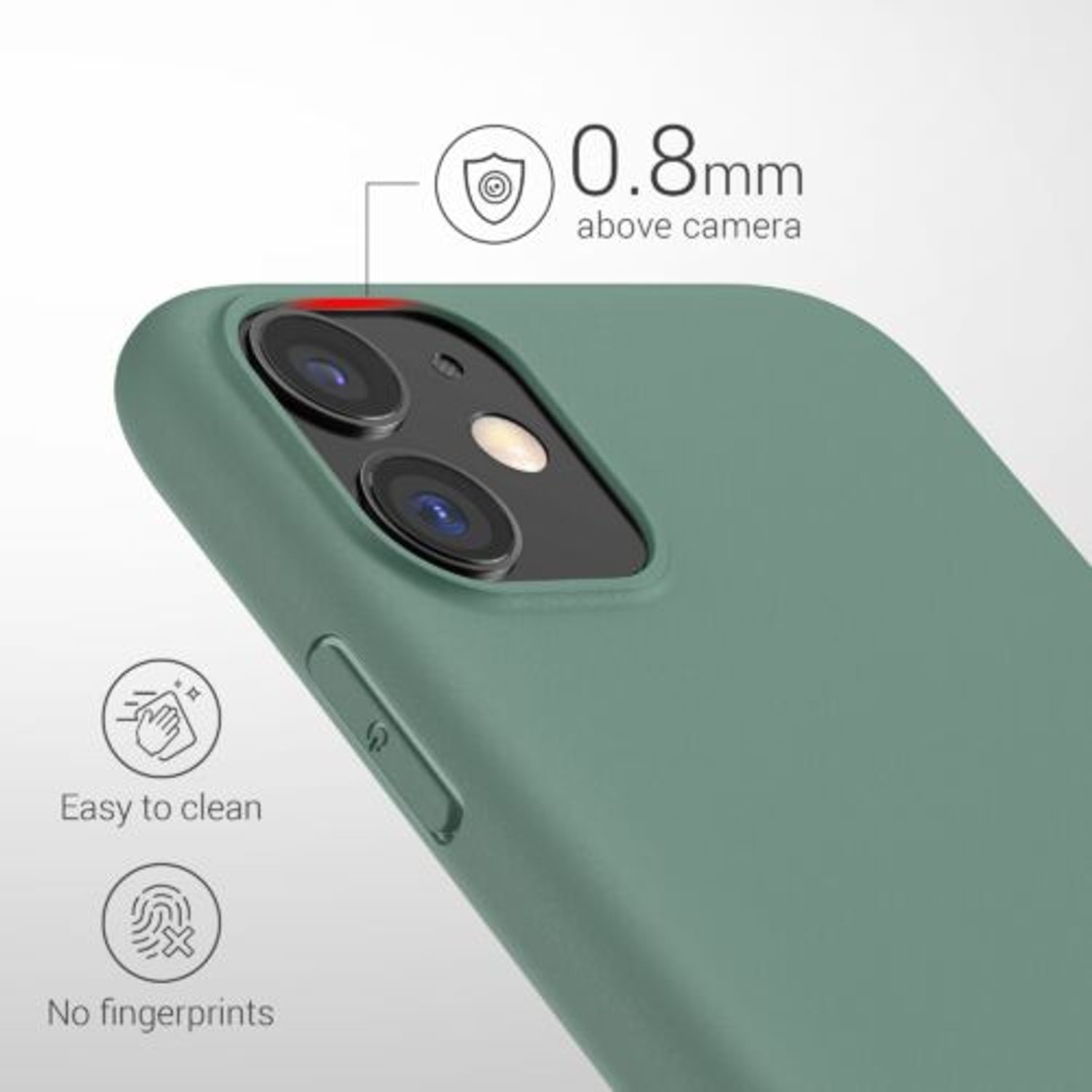 Husa pentru Apple iPhone 11, Silicon, Verde, 49787.166, Kwmobile fotografia produsului View 5 L
