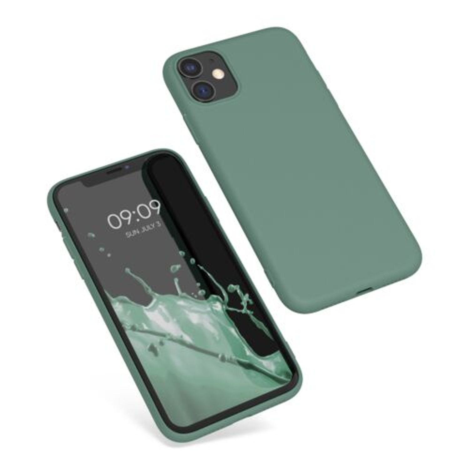 Husa pentru Apple iPhone 11, Silicon, Verde, 49787.166, Kwmobile fotografia produsului View 2 L
