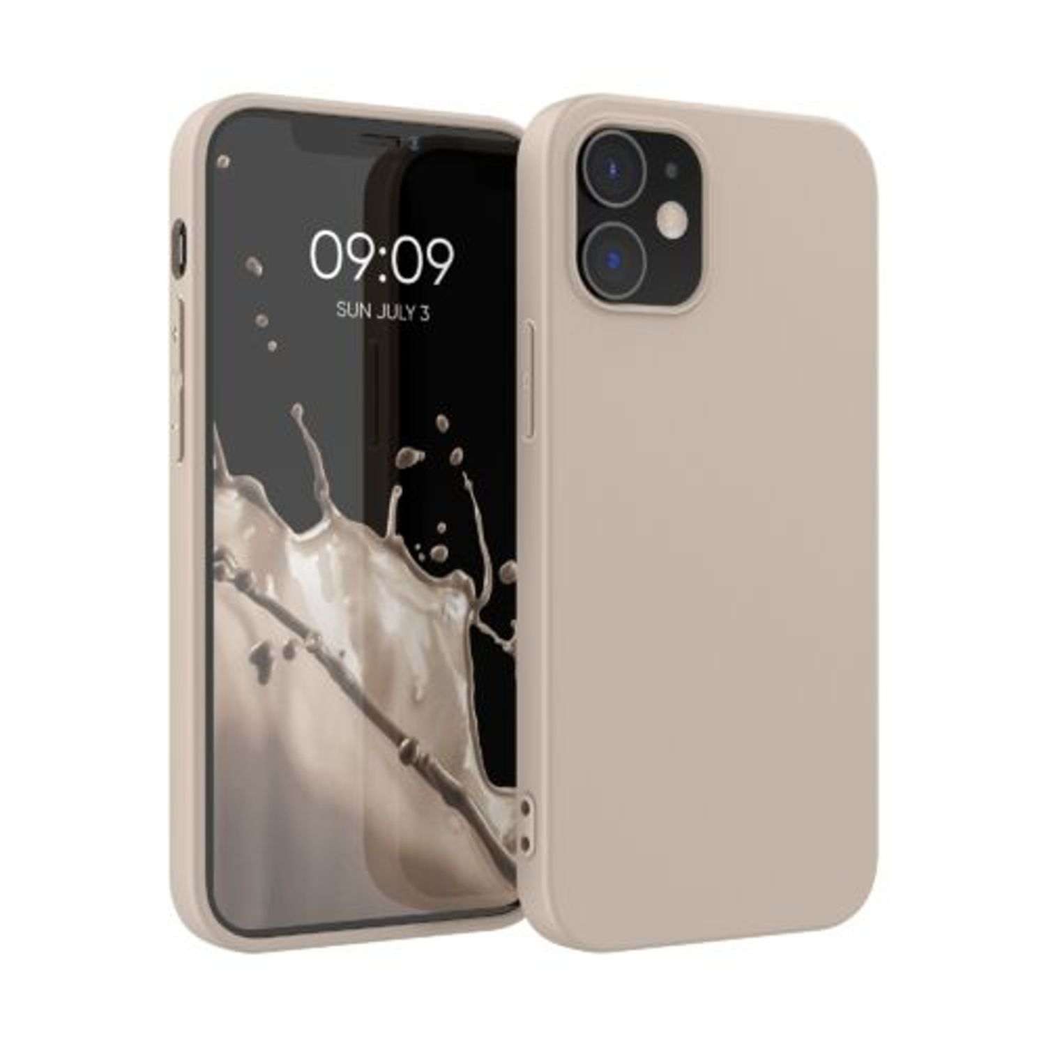 Husa pentru Apple iPhone 12/iPhone 12 Pro, Silicon, Crem, 53938.96, Kwmobile fotografia produsului