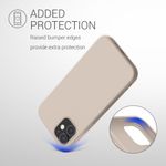 Husa pentru Apple iPhone 12/iPhone 12 Pro, Silicon, Crem, 53938.96, Kwmobile fotografia produsului View 9 S