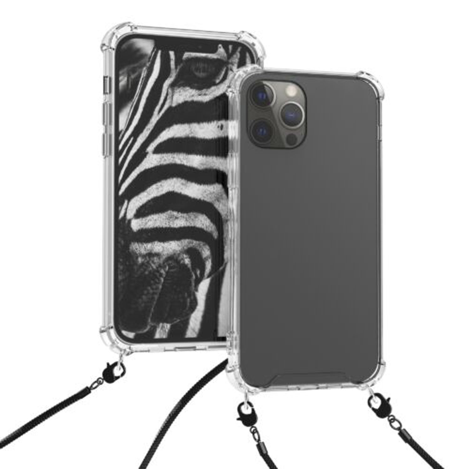 Husa pentru Apple iPhone 12 Pro Max, Silicon, Transparent, 53889.01, Kwmobile fotografia produsului View 5 L