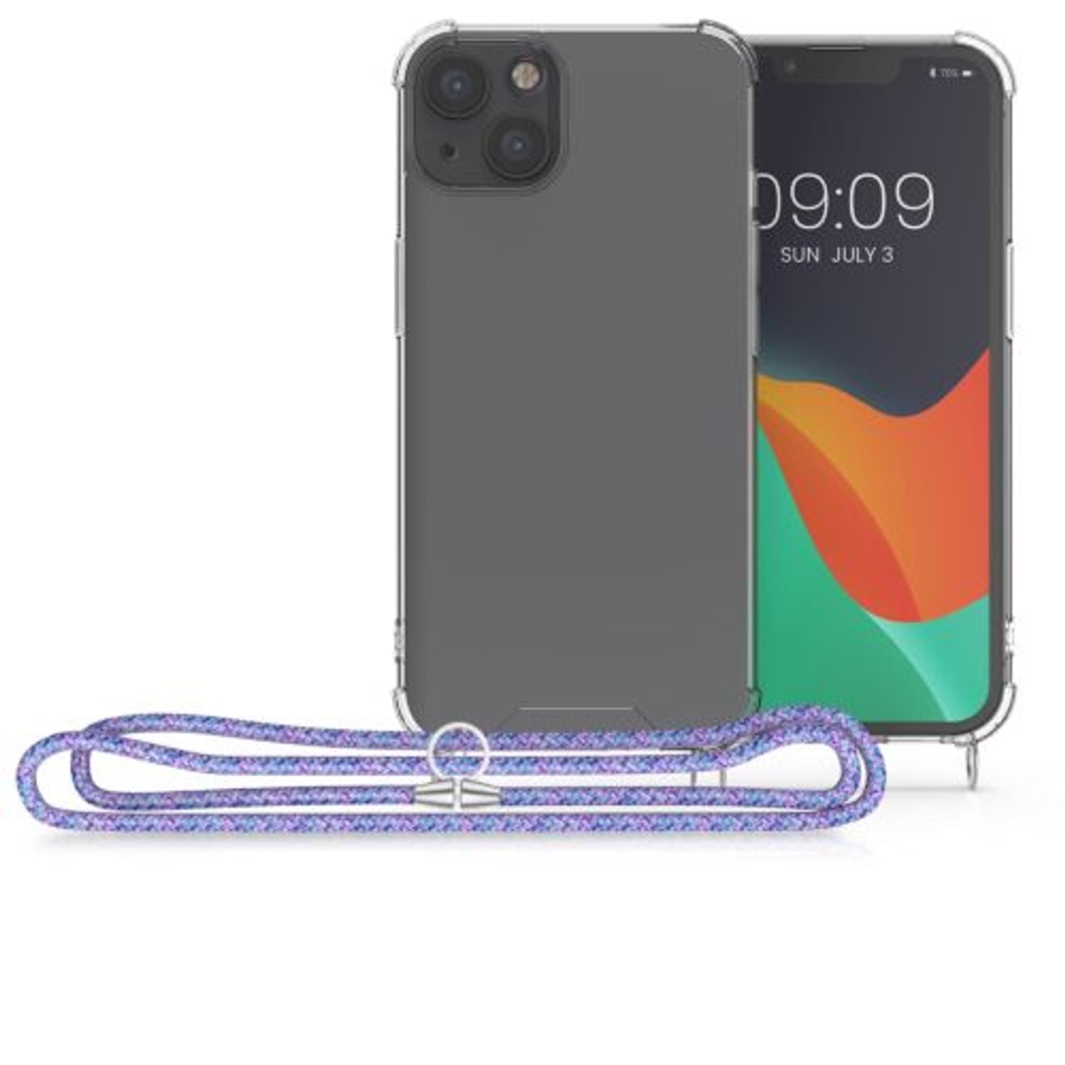 Husa pentru Apple iPhone 13, Silicon, Transparent, 55949.108, Kwmobile fotografia produsului View 8 L