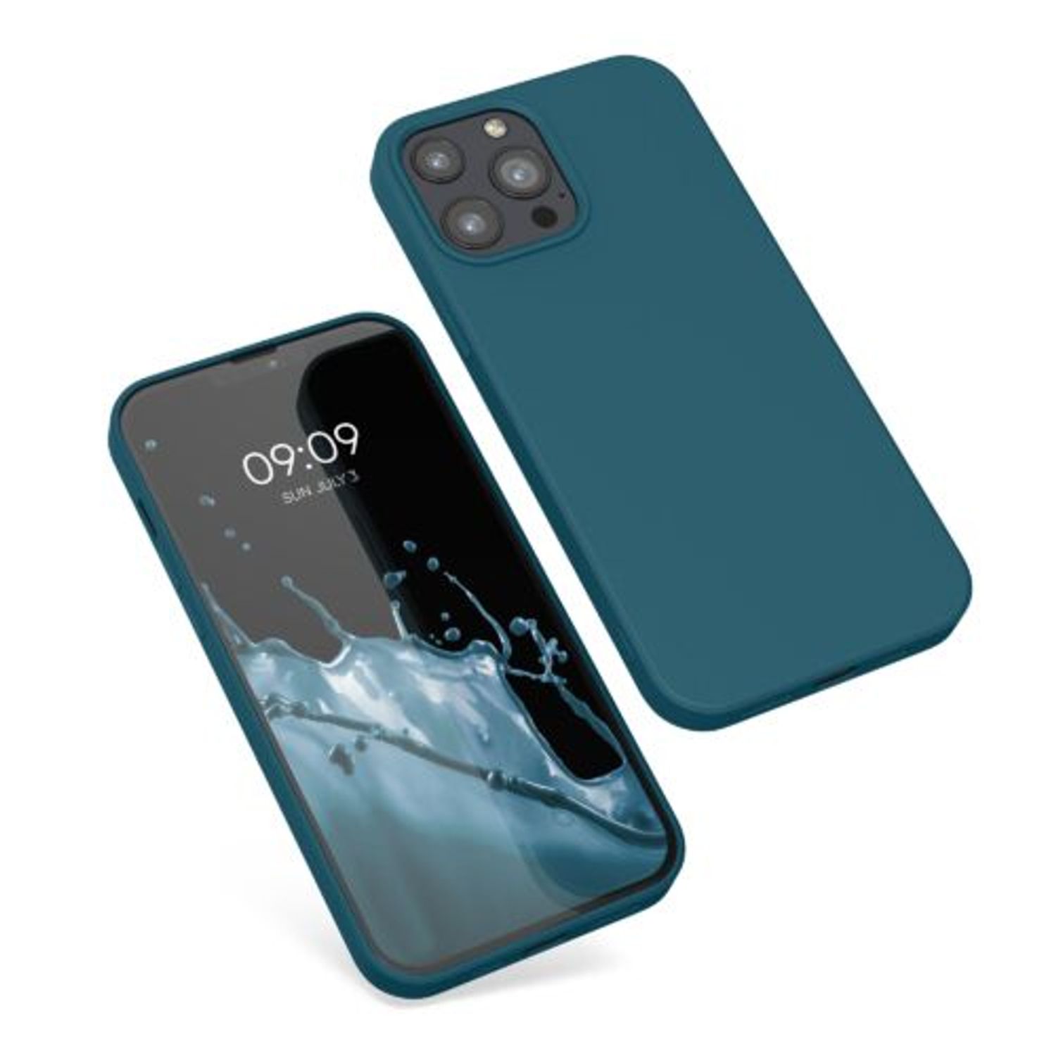 Husa pentru Apple iPhone 13 Pro Max, Silicon, Verde, 55975.57, Kwmobile fotografia produsului View 2 L
