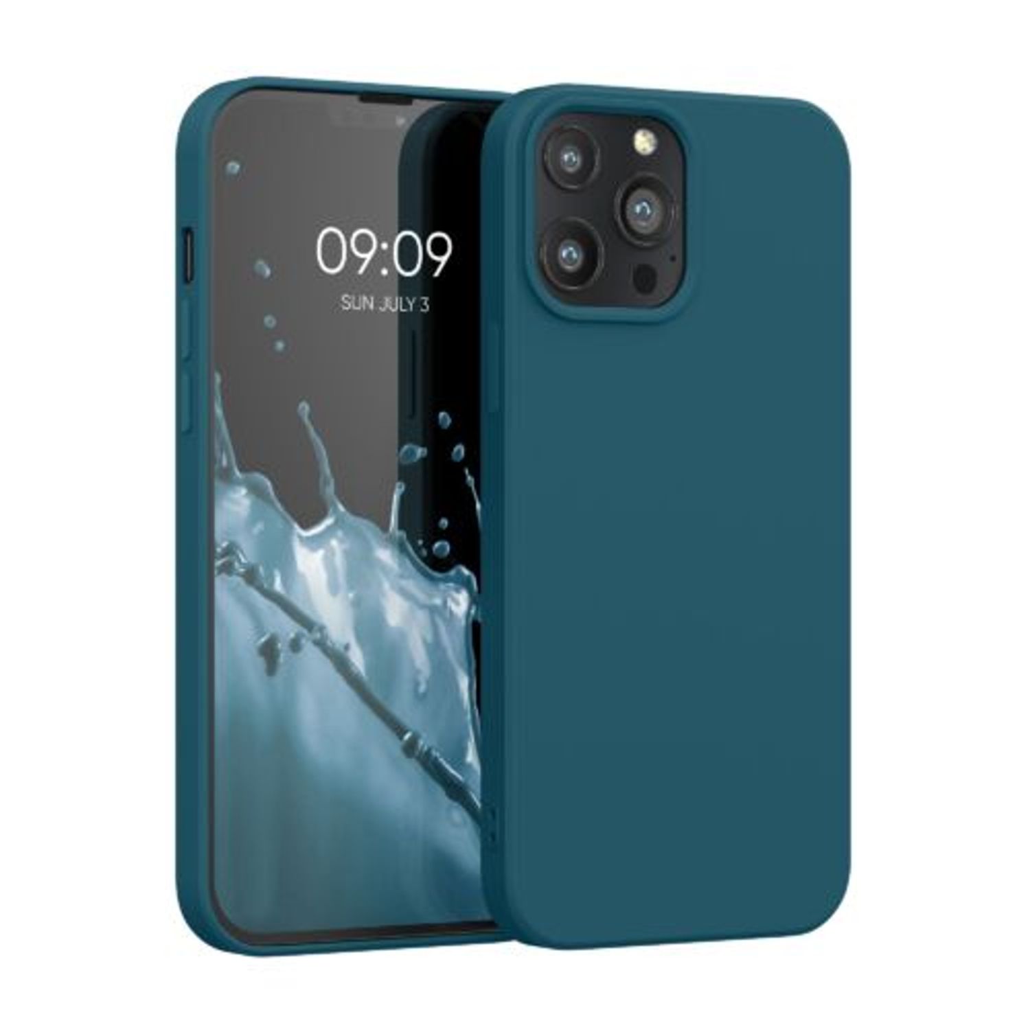 Husa pentru Apple iPhone 13 Pro Max, Silicon, Verde, 55975.57, Kwmobile fotografia produsului