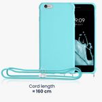 Husa pentru Apple iPhone 6 Plus/iPhone 6s Plus, Silicon, Verde, 56274.23, Kwmobile fotografia produsului View 4 S