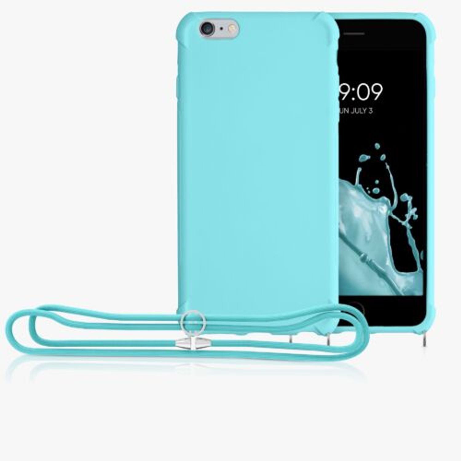 Husa pentru Apple iPhone 6 Plus/iPhone 6s Plus, Silicon, Verde, 56274.23, Kwmobile fotografia produsului View 8 L
