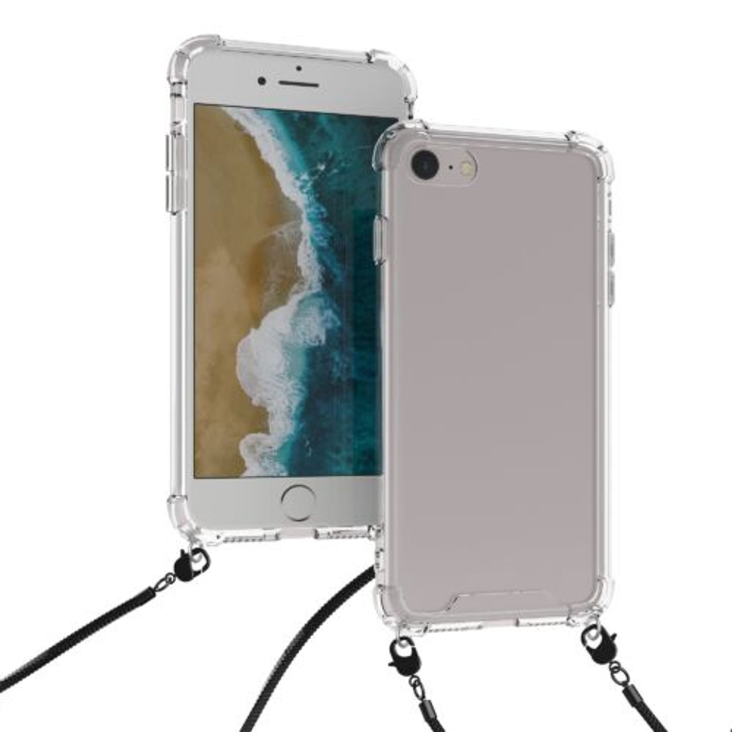 Husa pentru Apple iPhone 8/iPhone 7/iPhone SE 2, Silicon, Transparent, 48674.01, Kwmobile fotografia produsului View 4 L