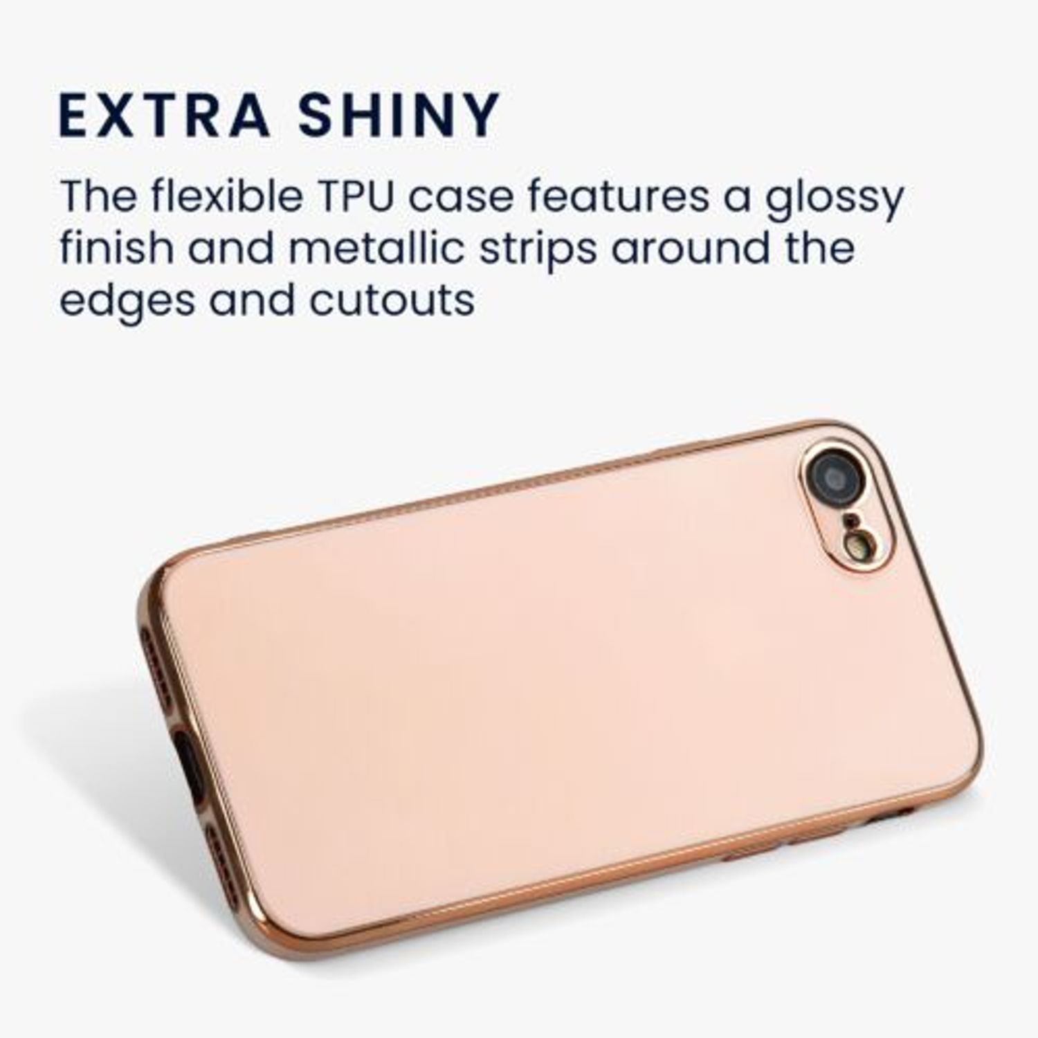 Husa pentru Apple iPhone 8/iPhone 7/iPhone SE 2, Silicon, Roz, 56296.81, Kwmobile fotografia produsului View 4 L