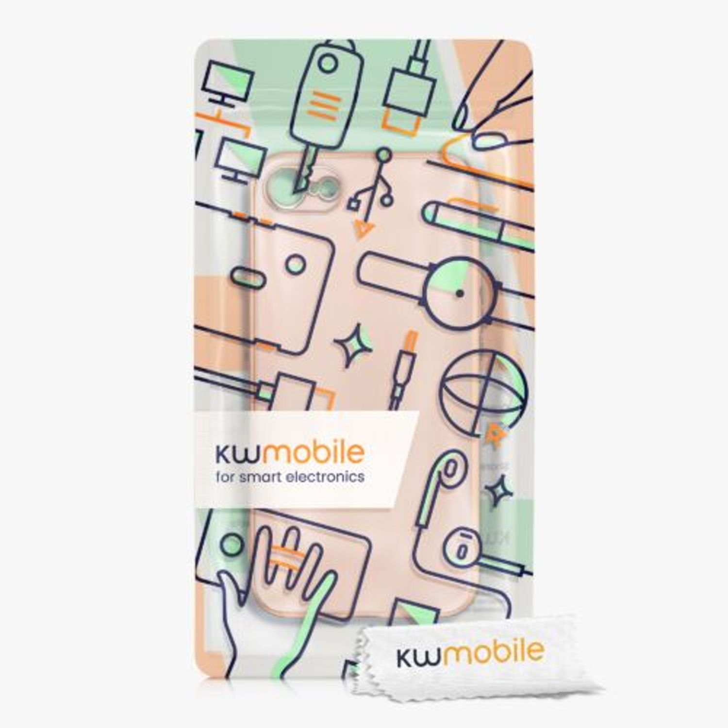 Husa pentru Apple iPhone 8/iPhone 7/iPhone SE 2, Silicon, Roz, 56296.81, Kwmobile fotografia produsului View 7 L
