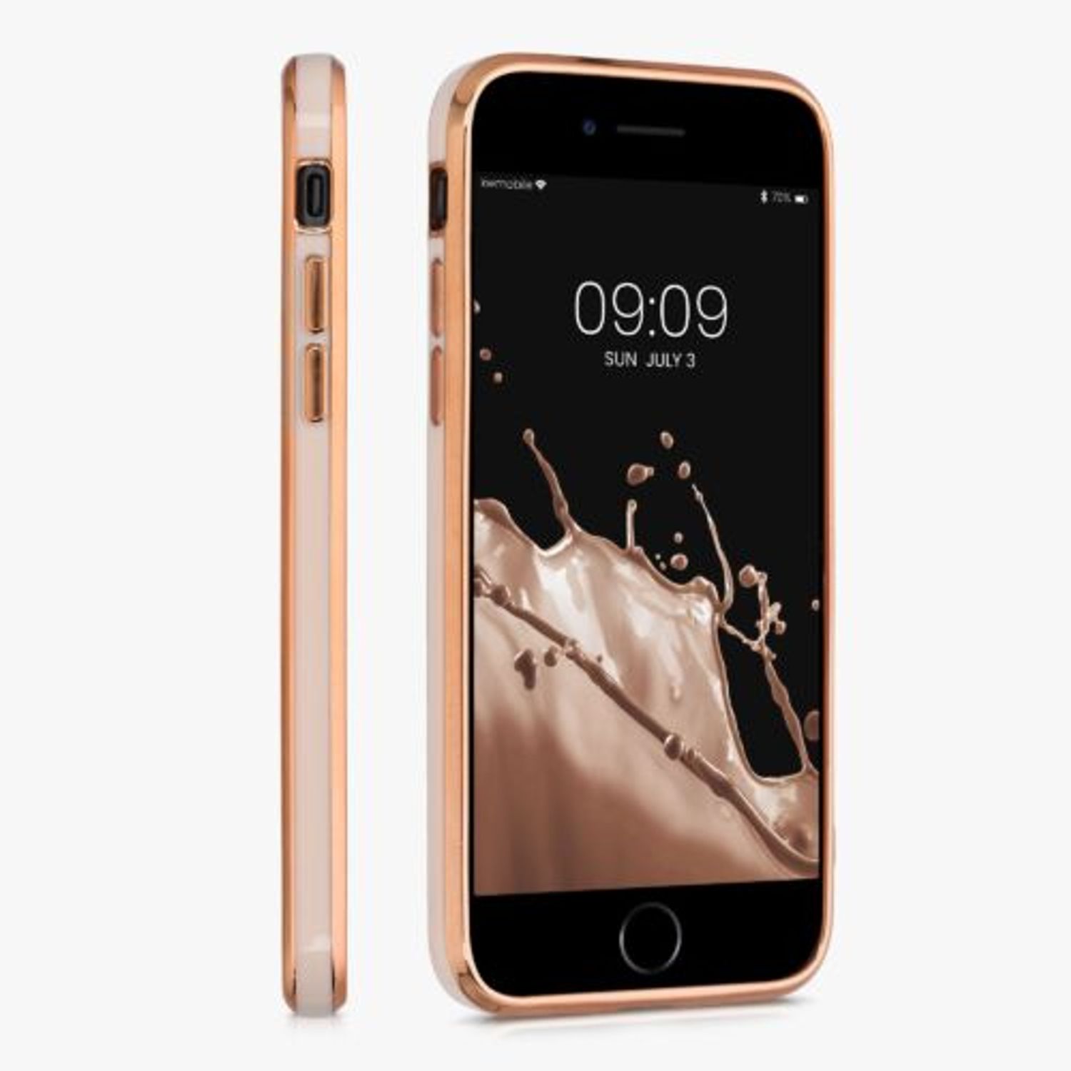 Husa pentru Apple iPhone 8/iPhone 7/iPhone SE 2, Silicon, Roz, 56296.81, Kwmobile fotografia produsului View 5 L