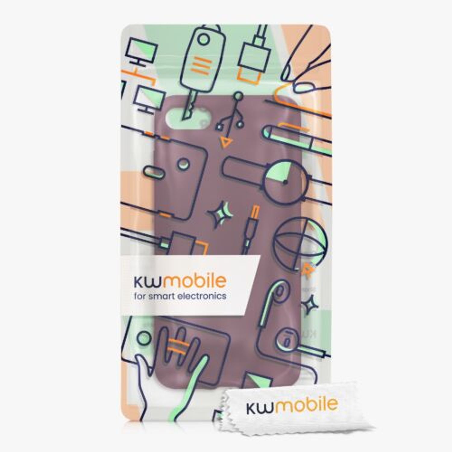 Husa pentru Apple iPhone 8/iPhone 7/iPhone SE 2, Silicon, Rosu, 49979.187, Kwmobile fotografia produsului View 3 L