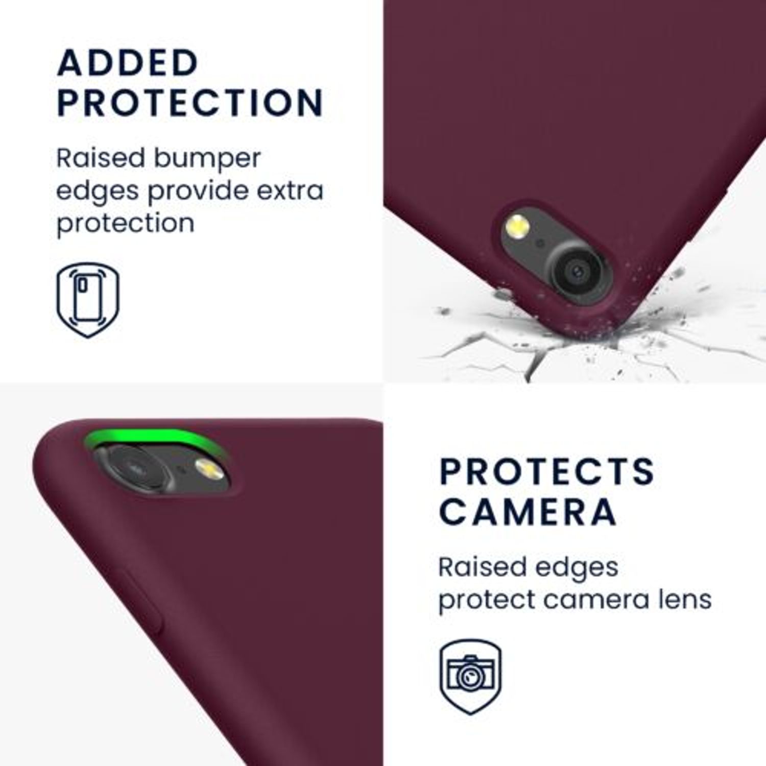 Husa pentru Apple iPhone 8/iPhone 7/iPhone SE 2, Silicon, Rosu, 49979.187, Kwmobile fotografia produsului View 9 L